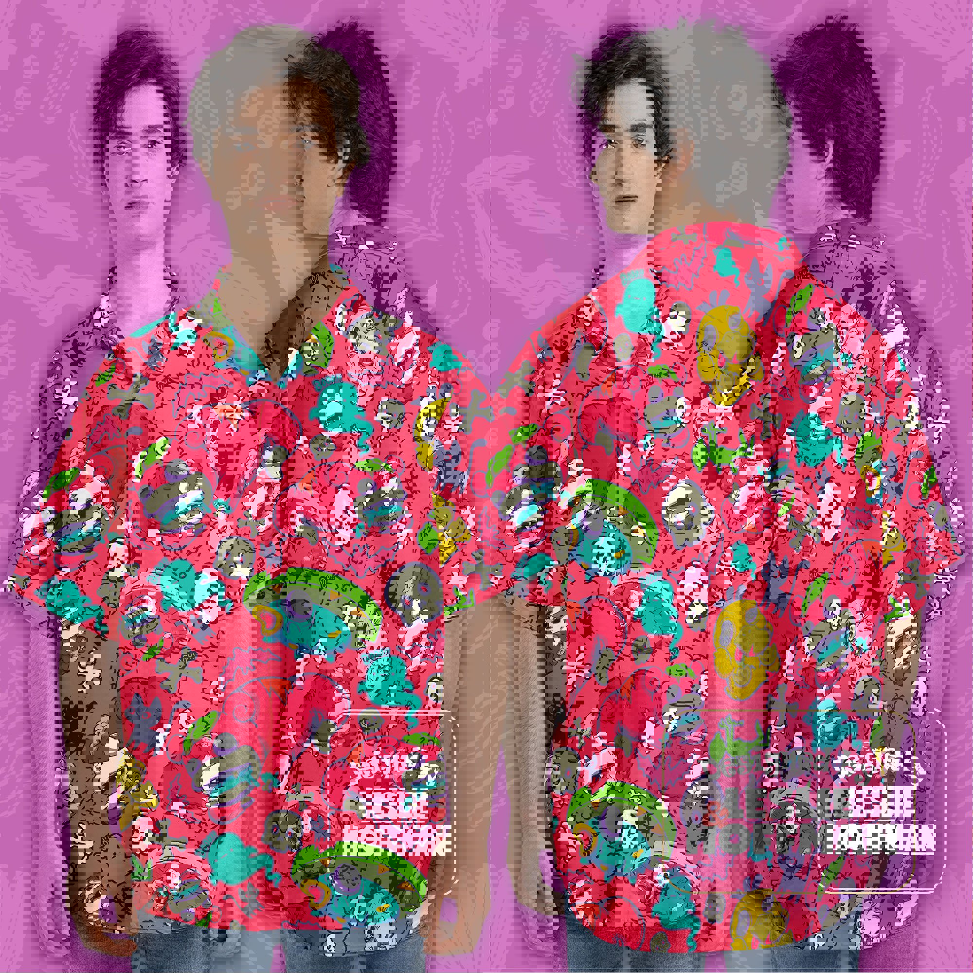 Slowpoke Zombie Mad Hawaiian Shirt - Water Pokemon Button Up Shirt