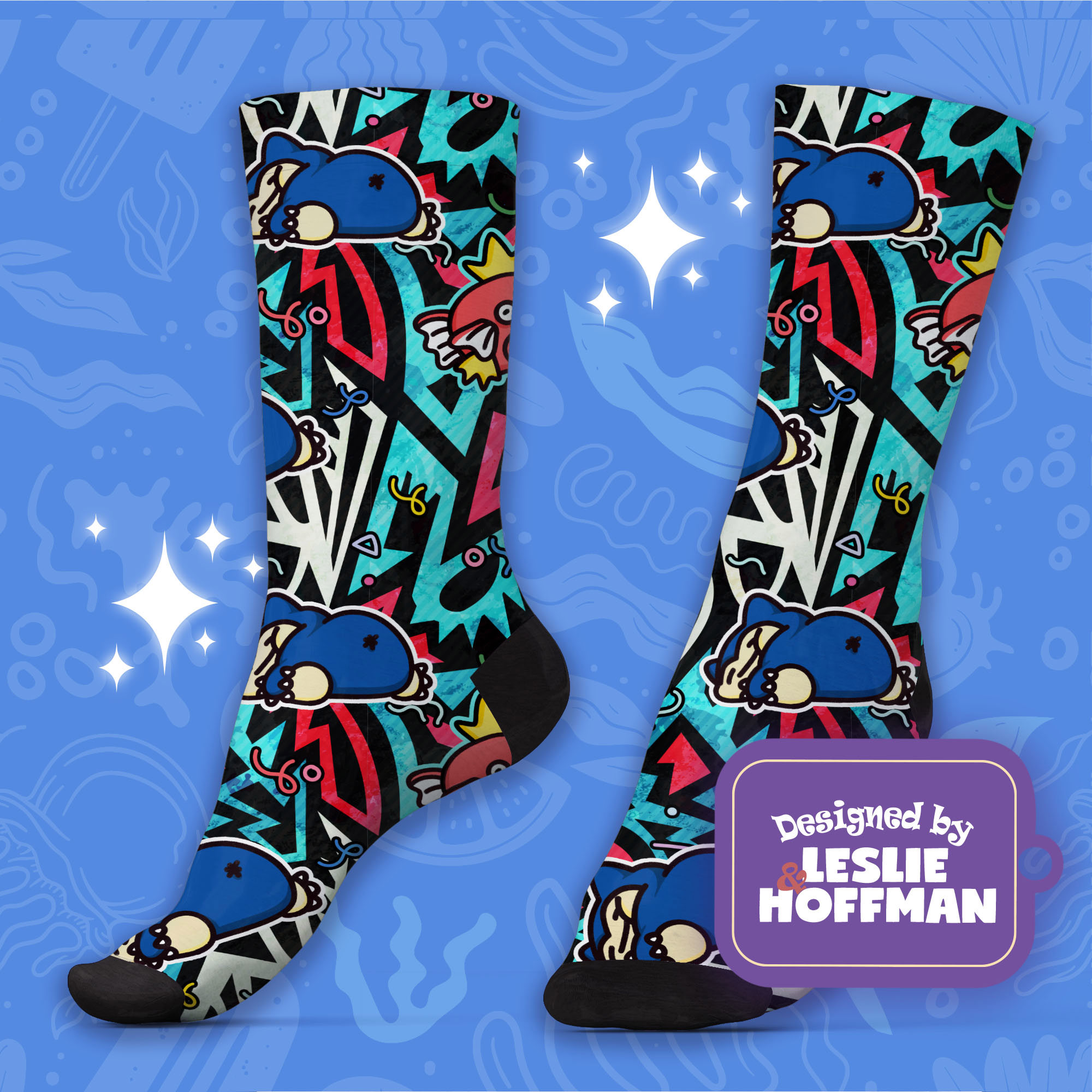 Snorlax Magikarp Pokemon Socks Gifts