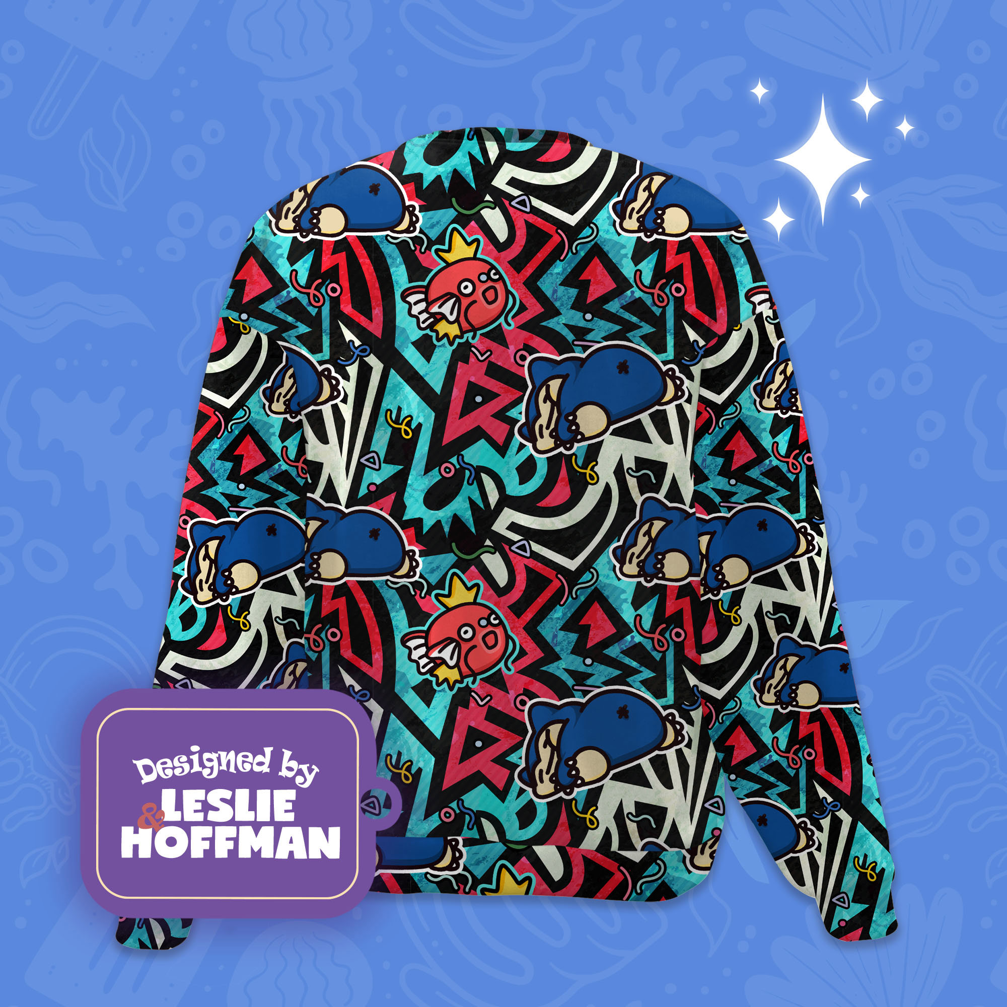 Snorlax magikarp  pokemon sweatshirts