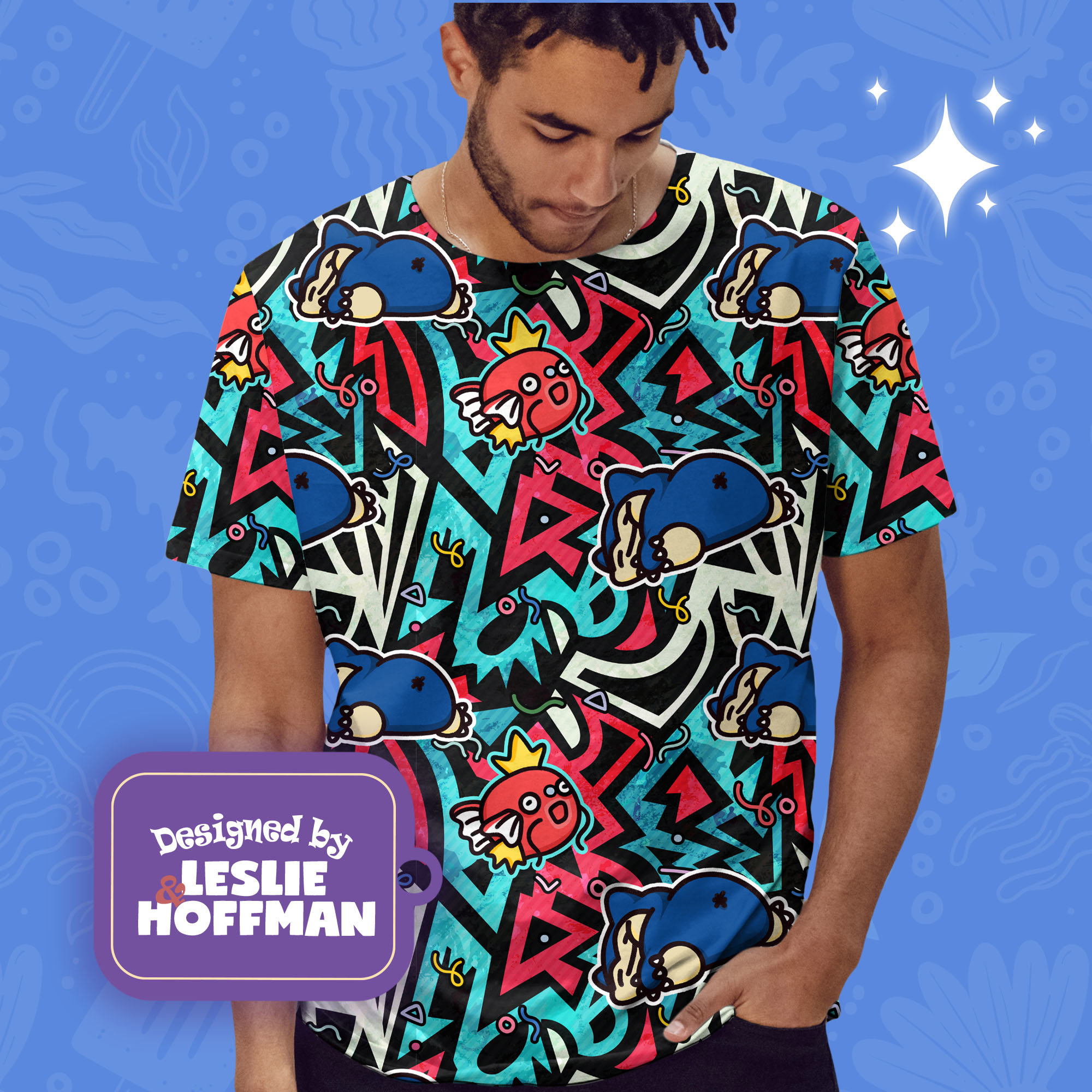 Snorlax Magikarp Pokemon T Shirt