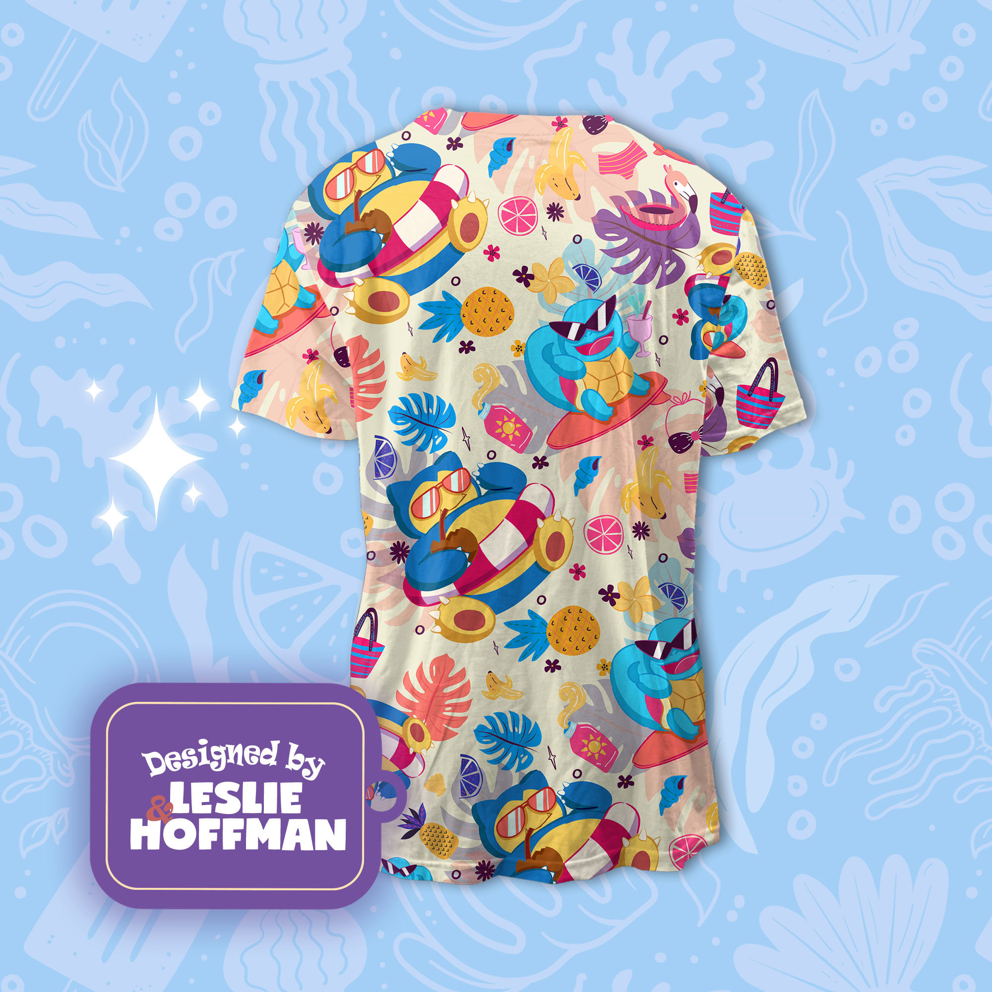 Snorlax Summer Pokemon Shirt