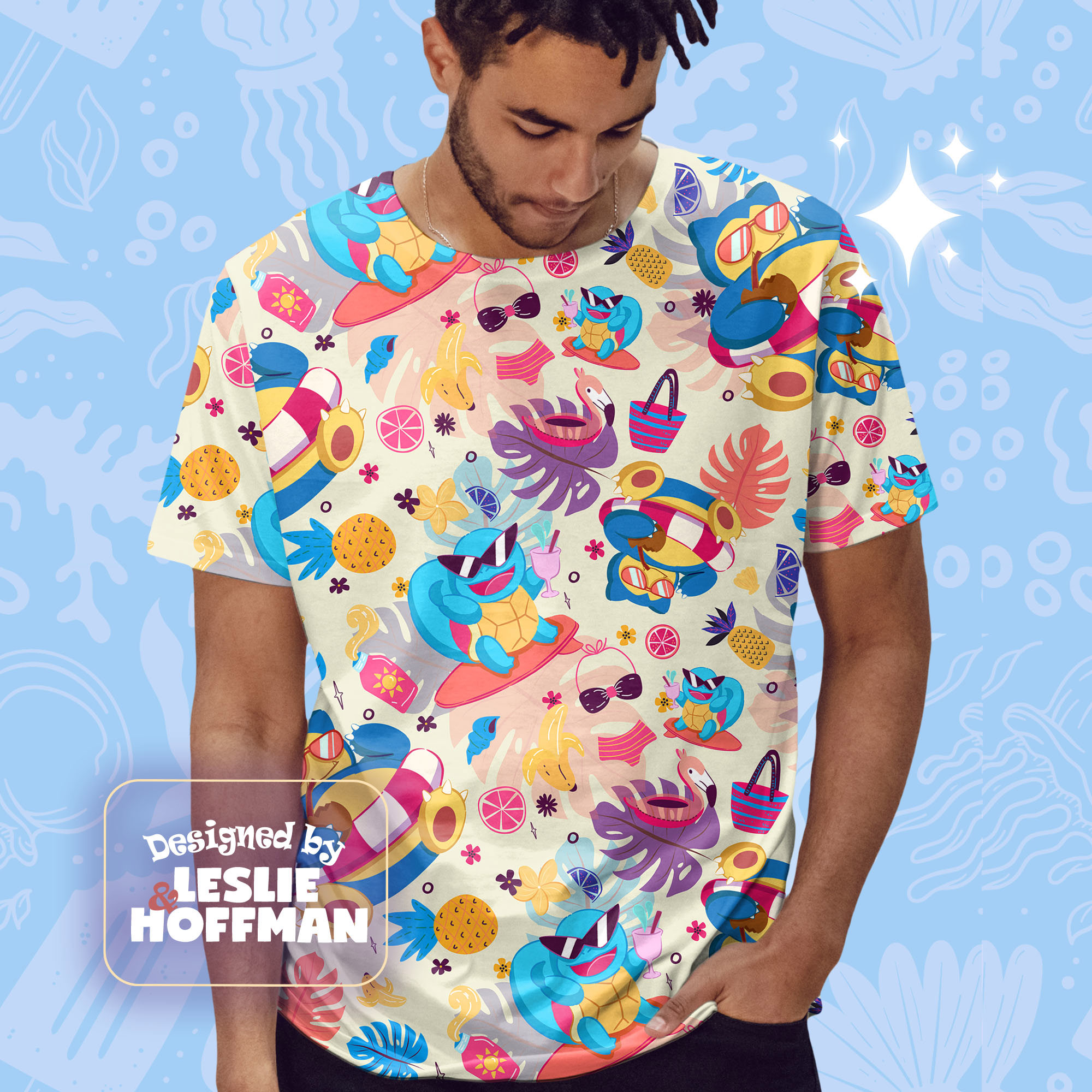 Snorlax Summer Pokemon Shirt