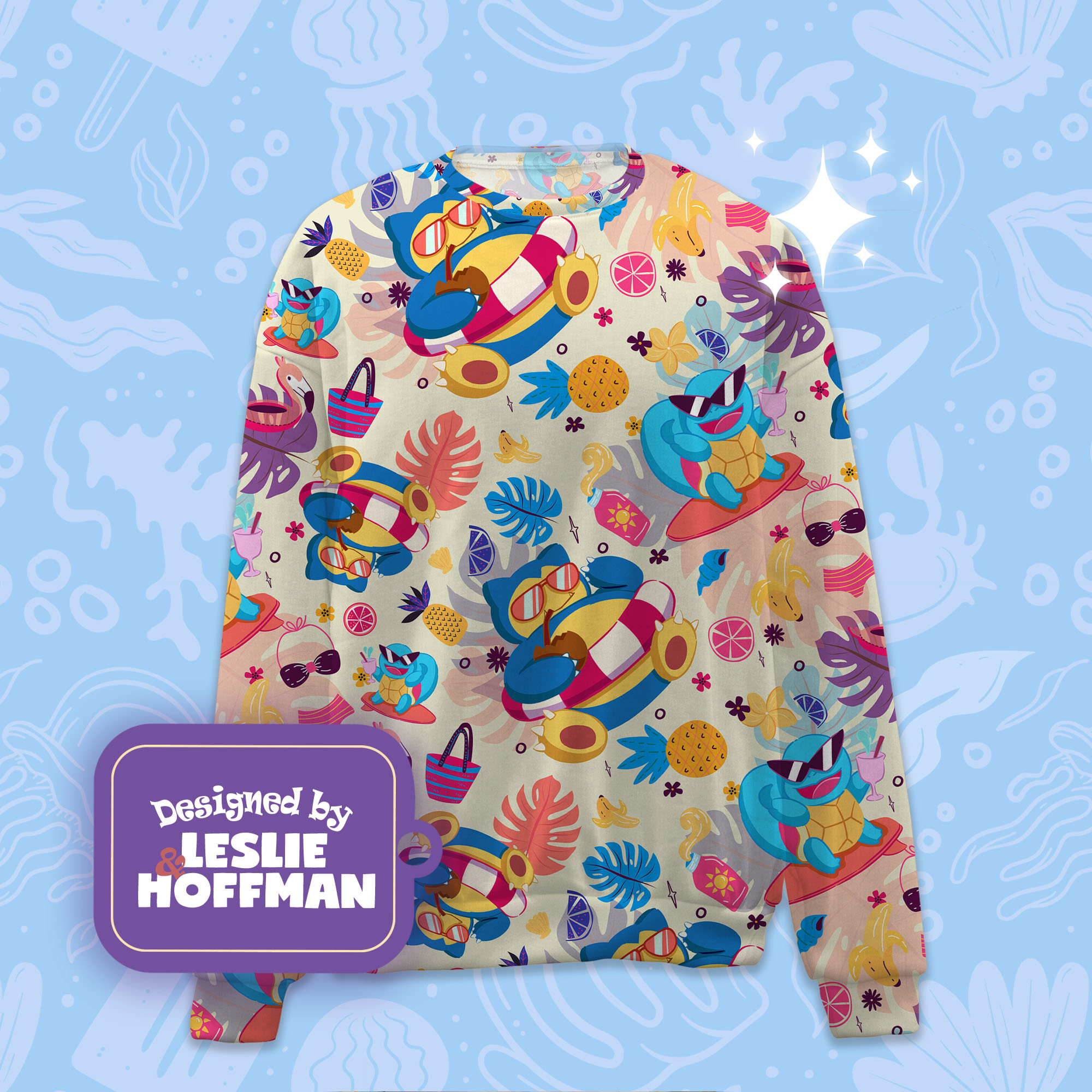 Snorlax summer pokemon sweater pokemon sweatshirt