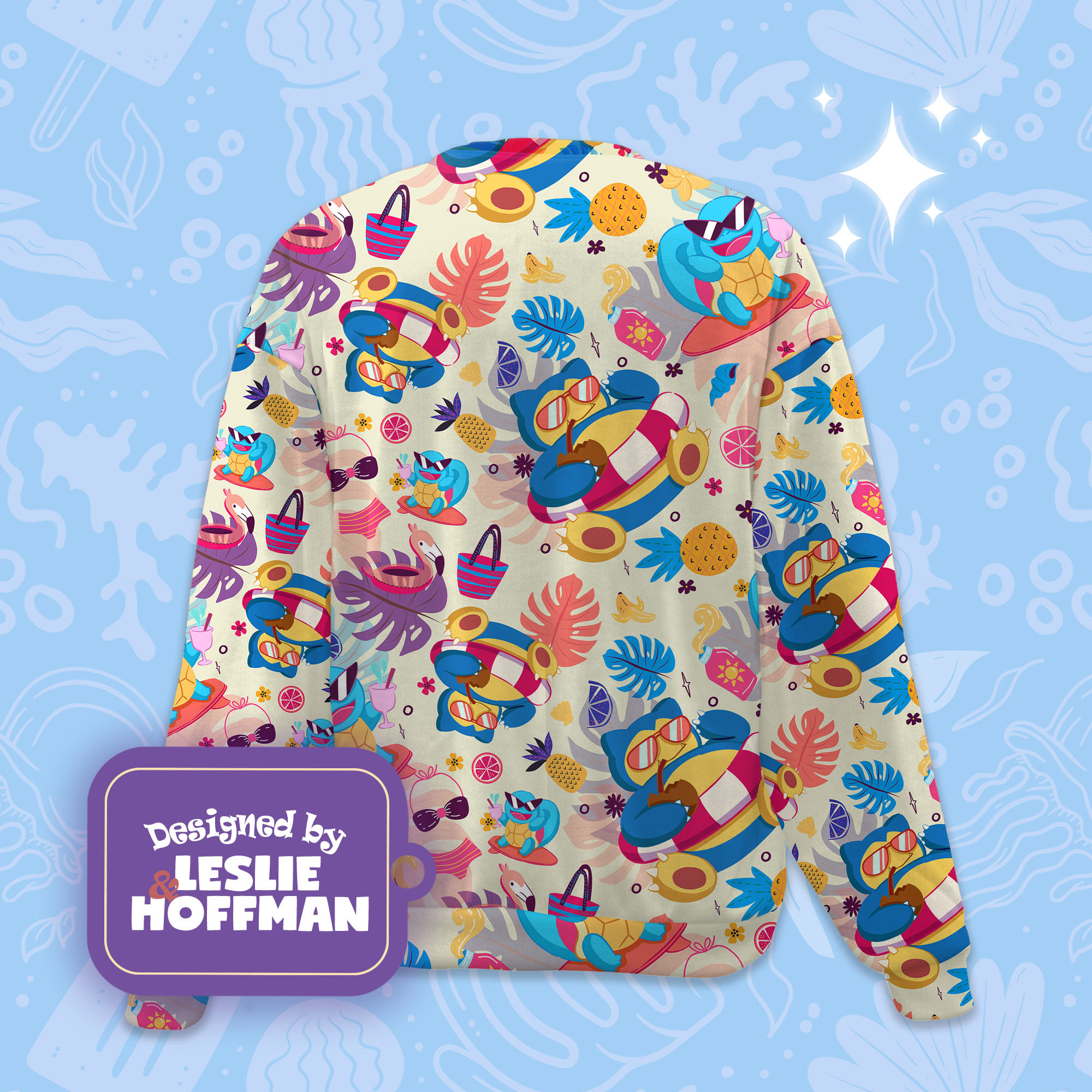 Snorlax summer pokemon sweater pokemon sweatshirt