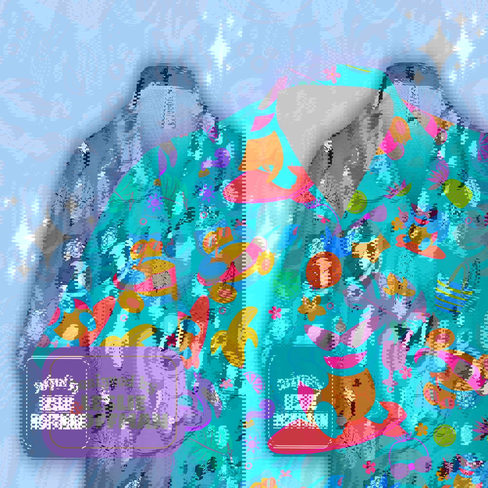 Squirtle Summer Hawaiian Shirt - Water Pokemon Button Up Shirt