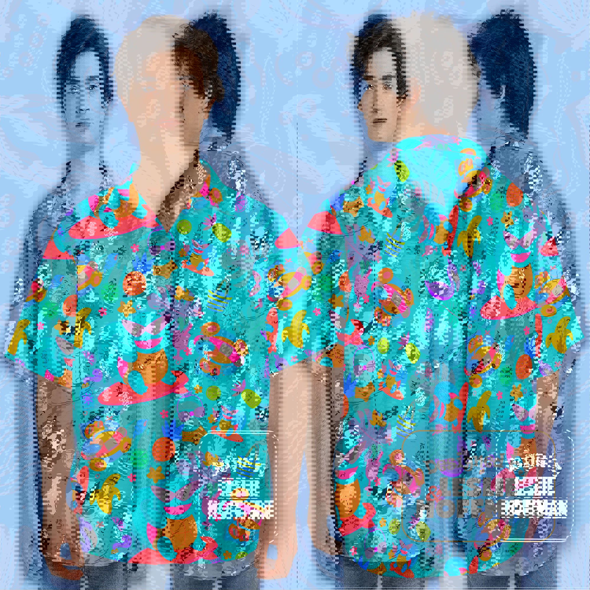 Squirtle Summer Hawaiian Shirt - Water Pokemon Button Up Shirt