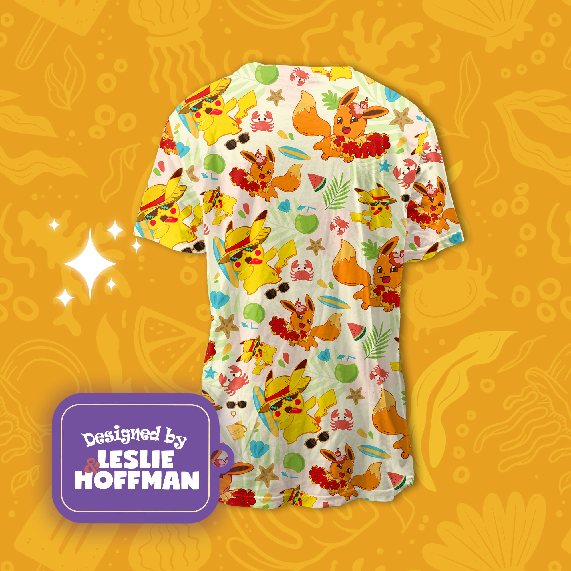 Summer Eevee Pokemon Shirt