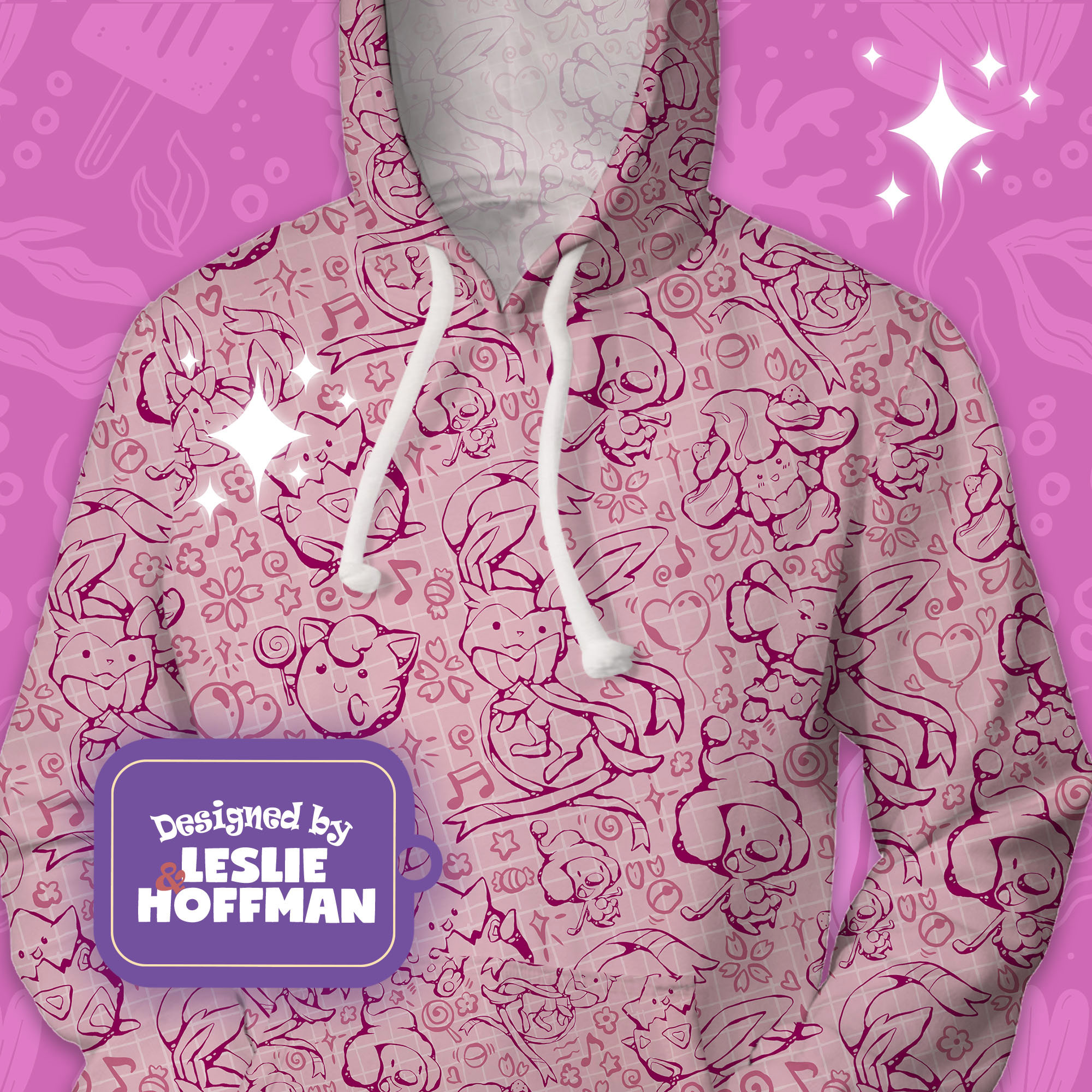 Sylveon line pokemon hoodies