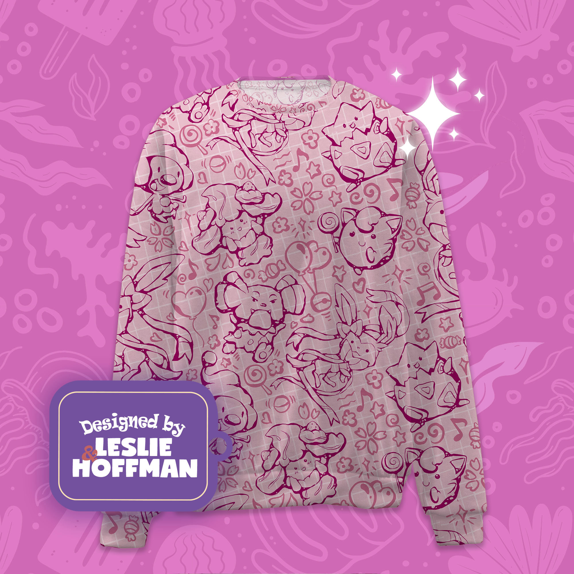 Sylveon line pokemon sweatshirt gifts