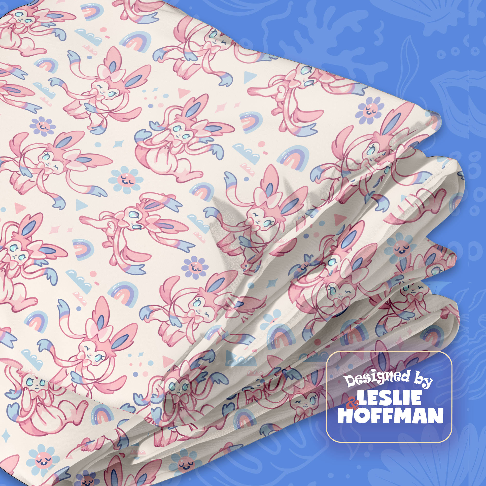 Sylveon Pink Pokemon Blanket
