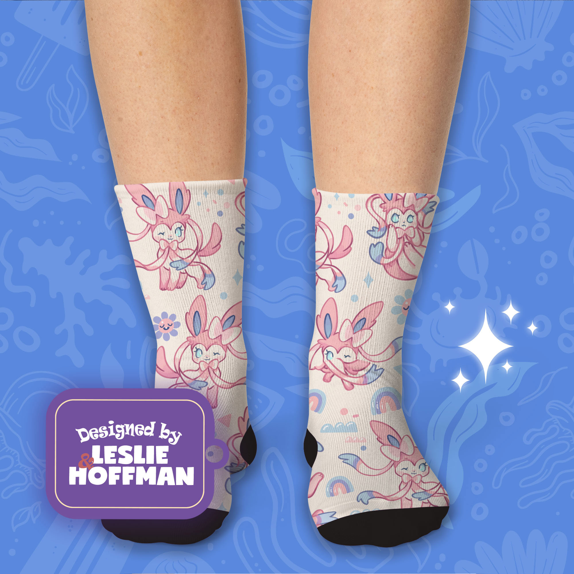 Sylveon Pink Pokemon Socks Gifts