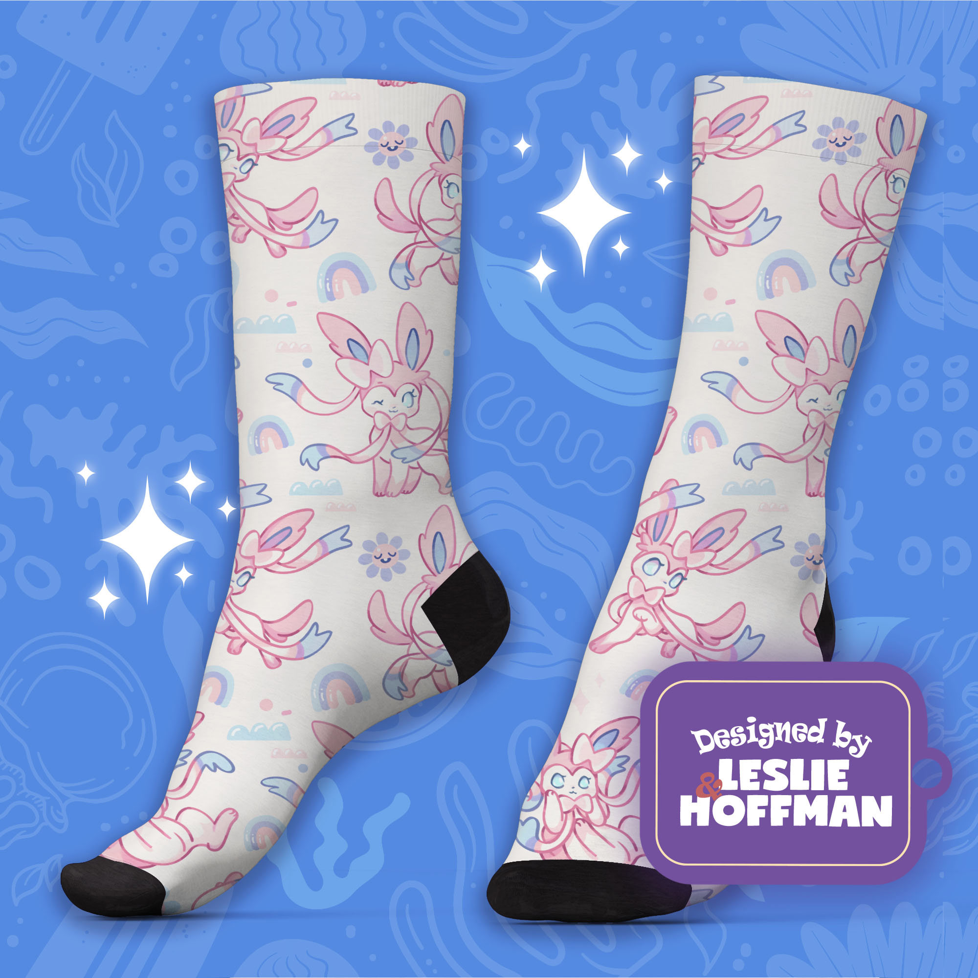 Sylveon Pink Pokemon Socks Gifts