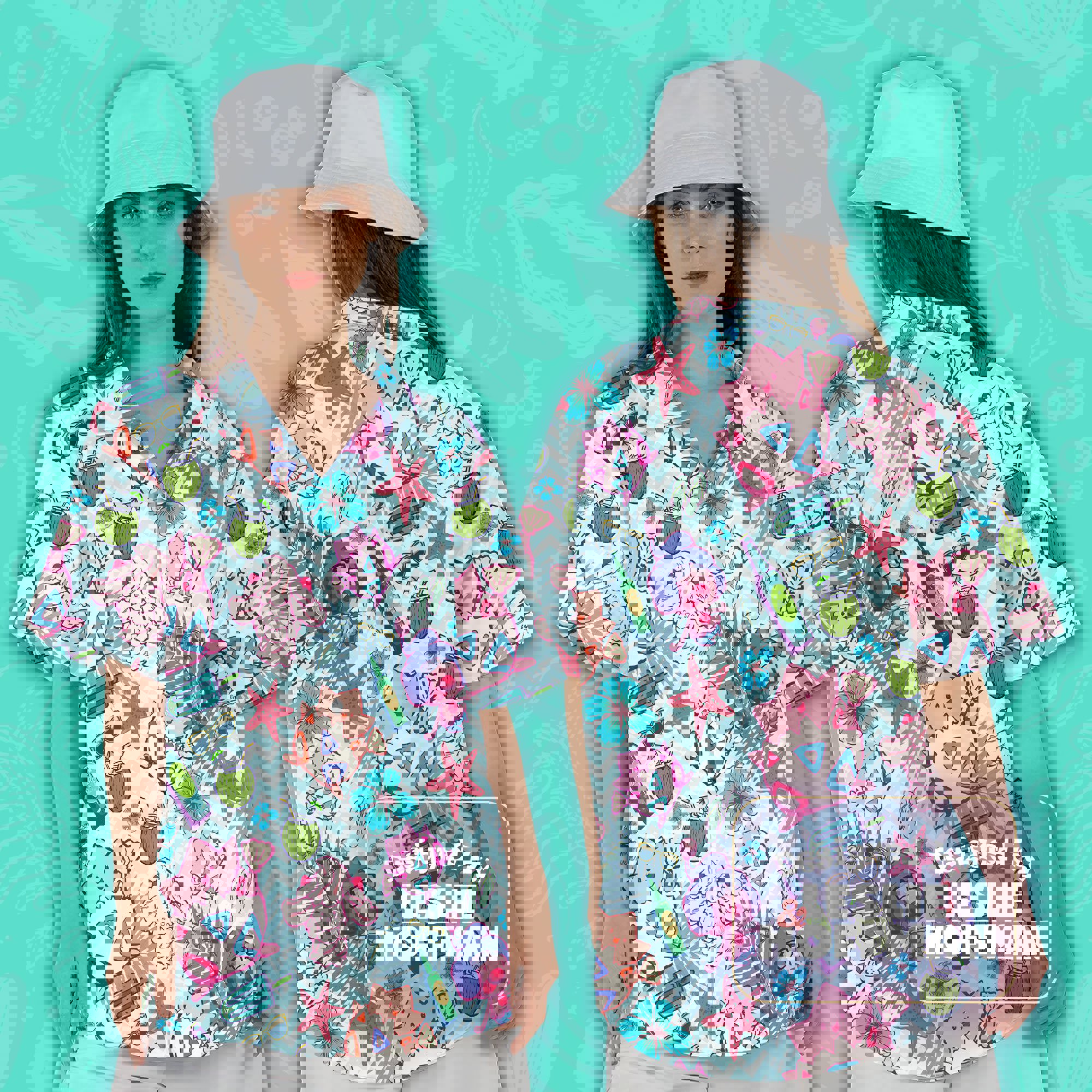 Togepi Summer Button Up Shirt - Togepi Pokemon Hawaiian Shirt