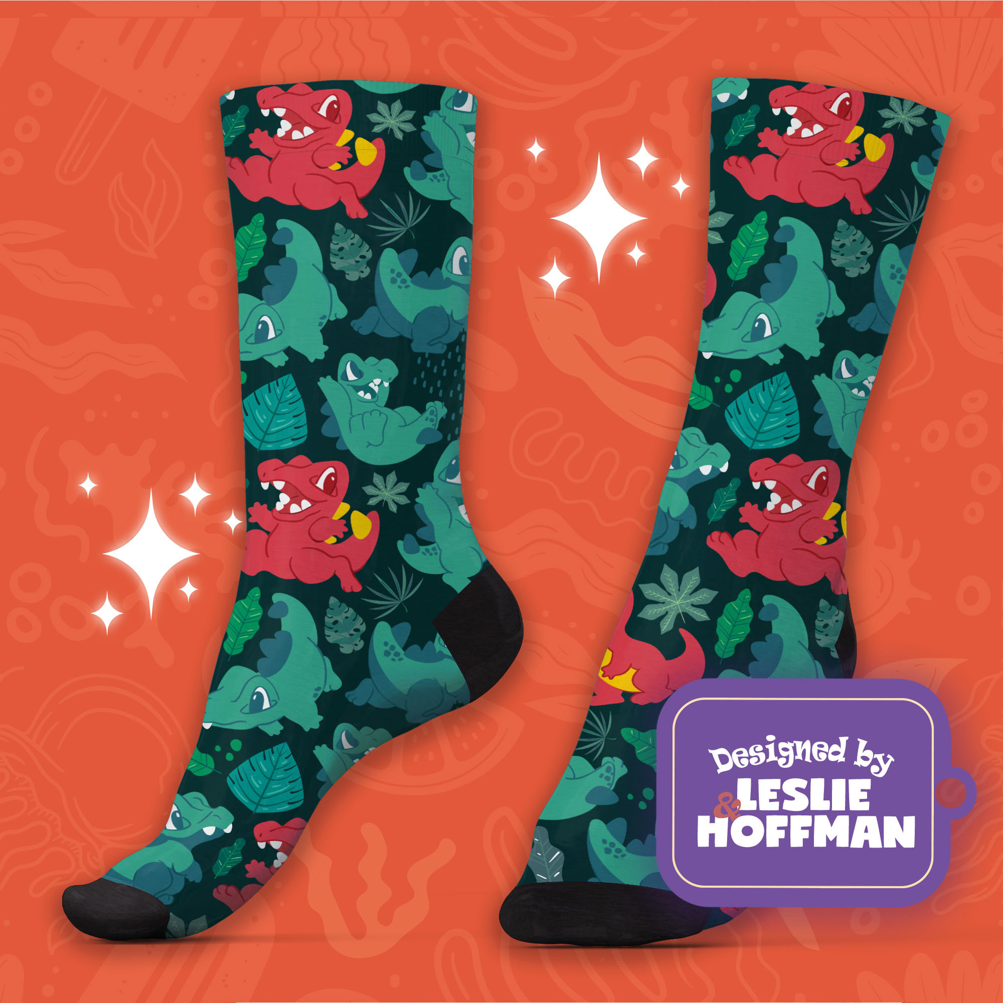 Totodile Cute Socks Water Pokemon Socks