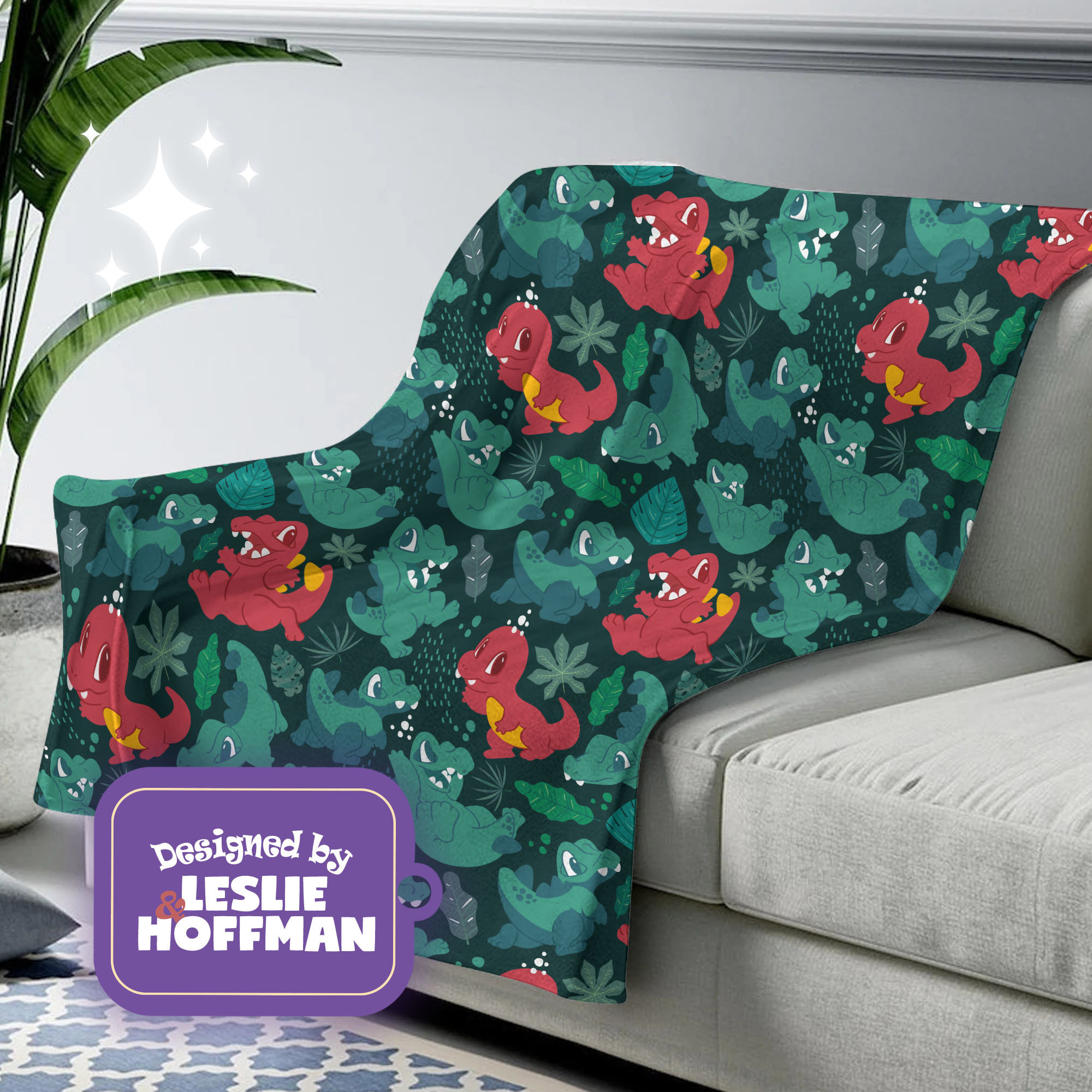 Totodile Pokemon Blankets