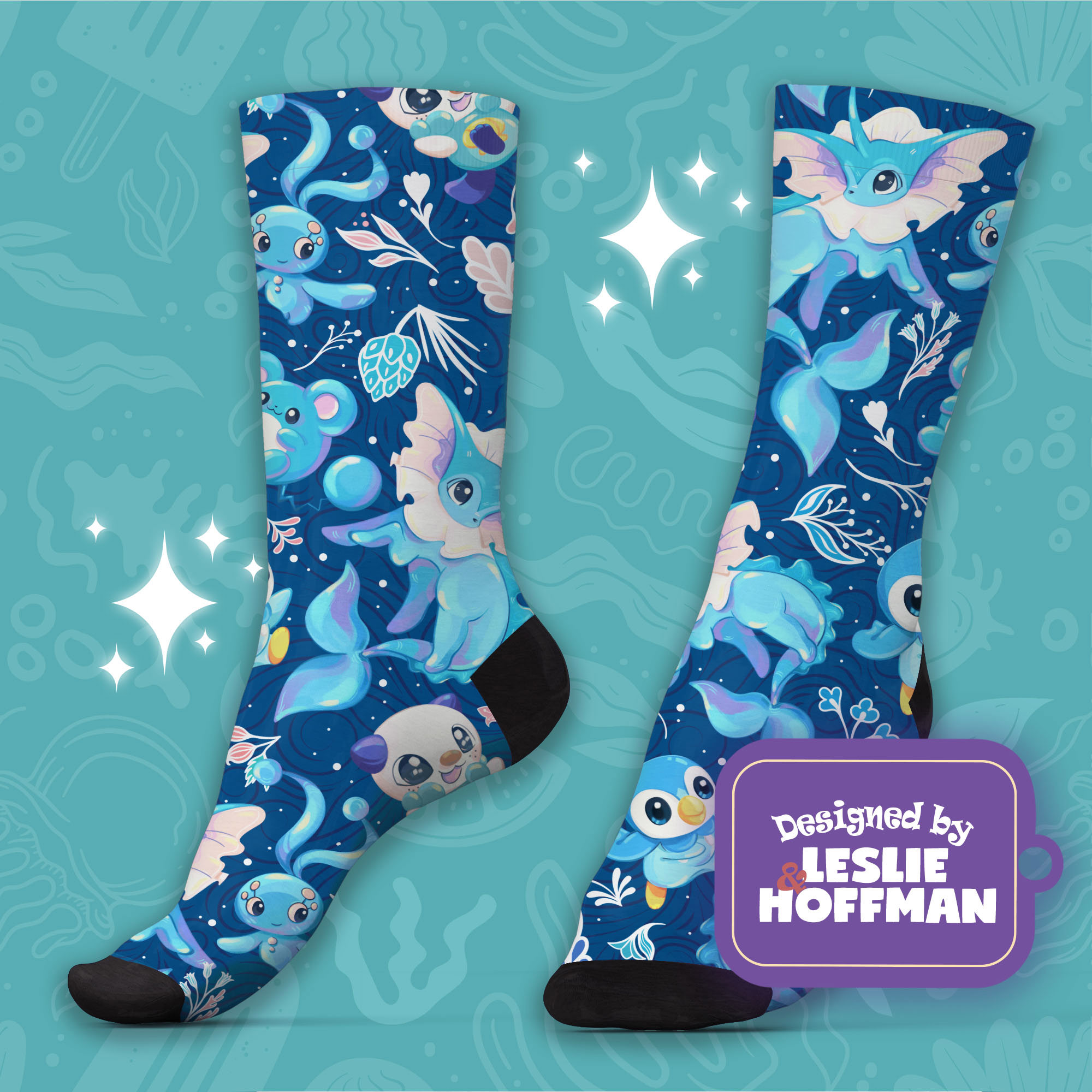 Vaporeon Socks Pokemon Gifts Socks