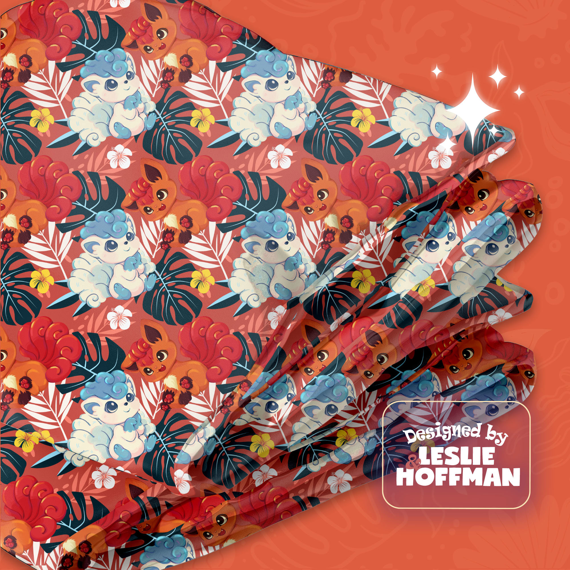 Vulpix Couple Pokemon Fleece Blanket