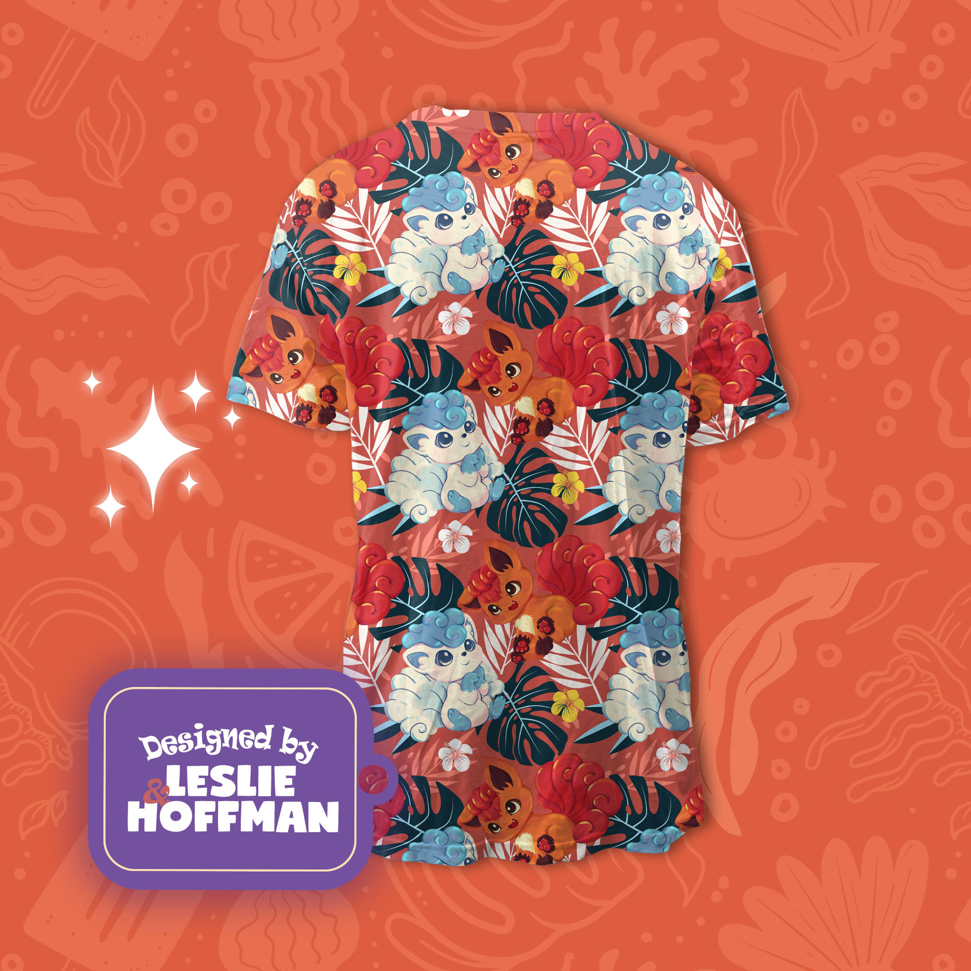 Vulpix Couple Pokemon Shirt