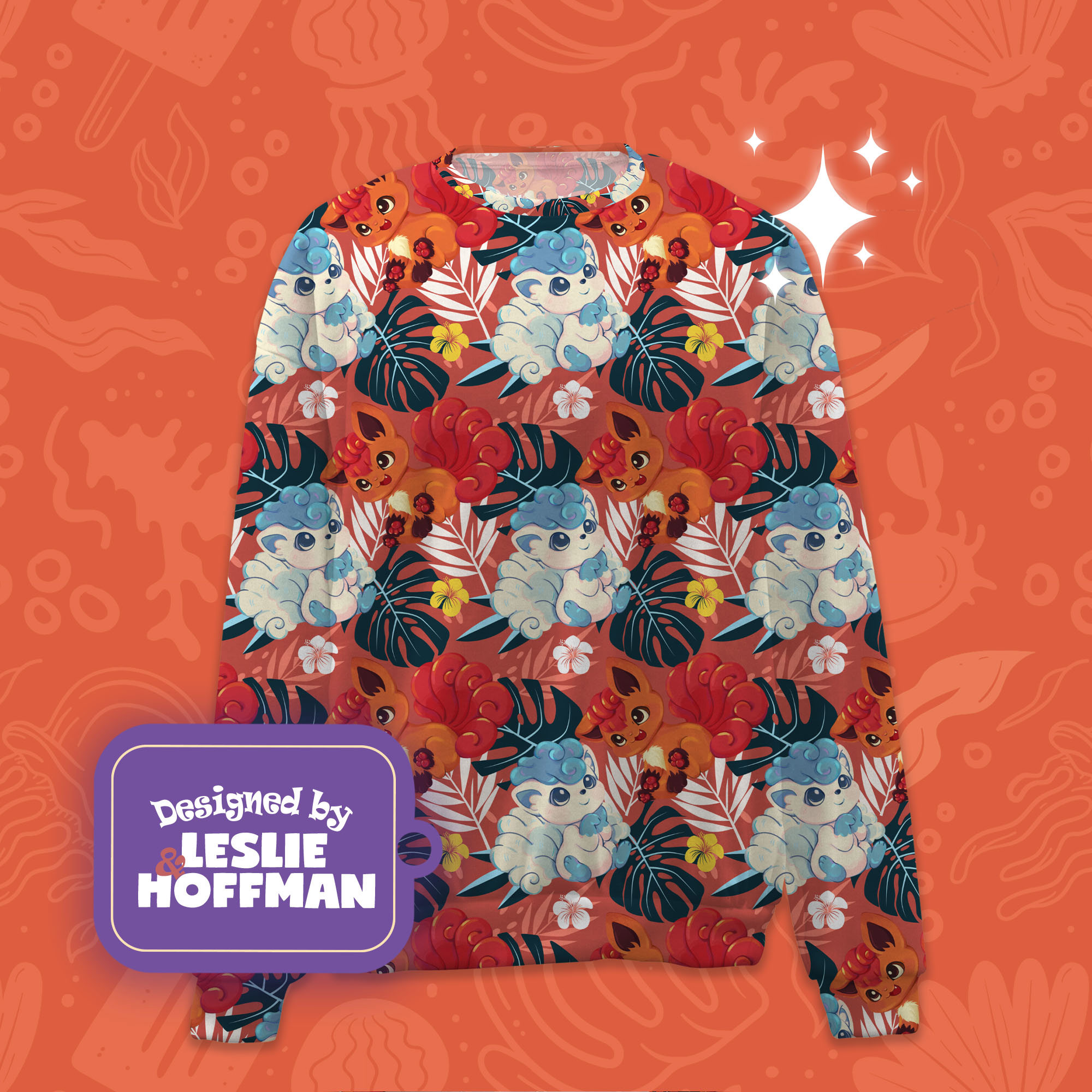 Vulpix couple pokemon sweatshirt