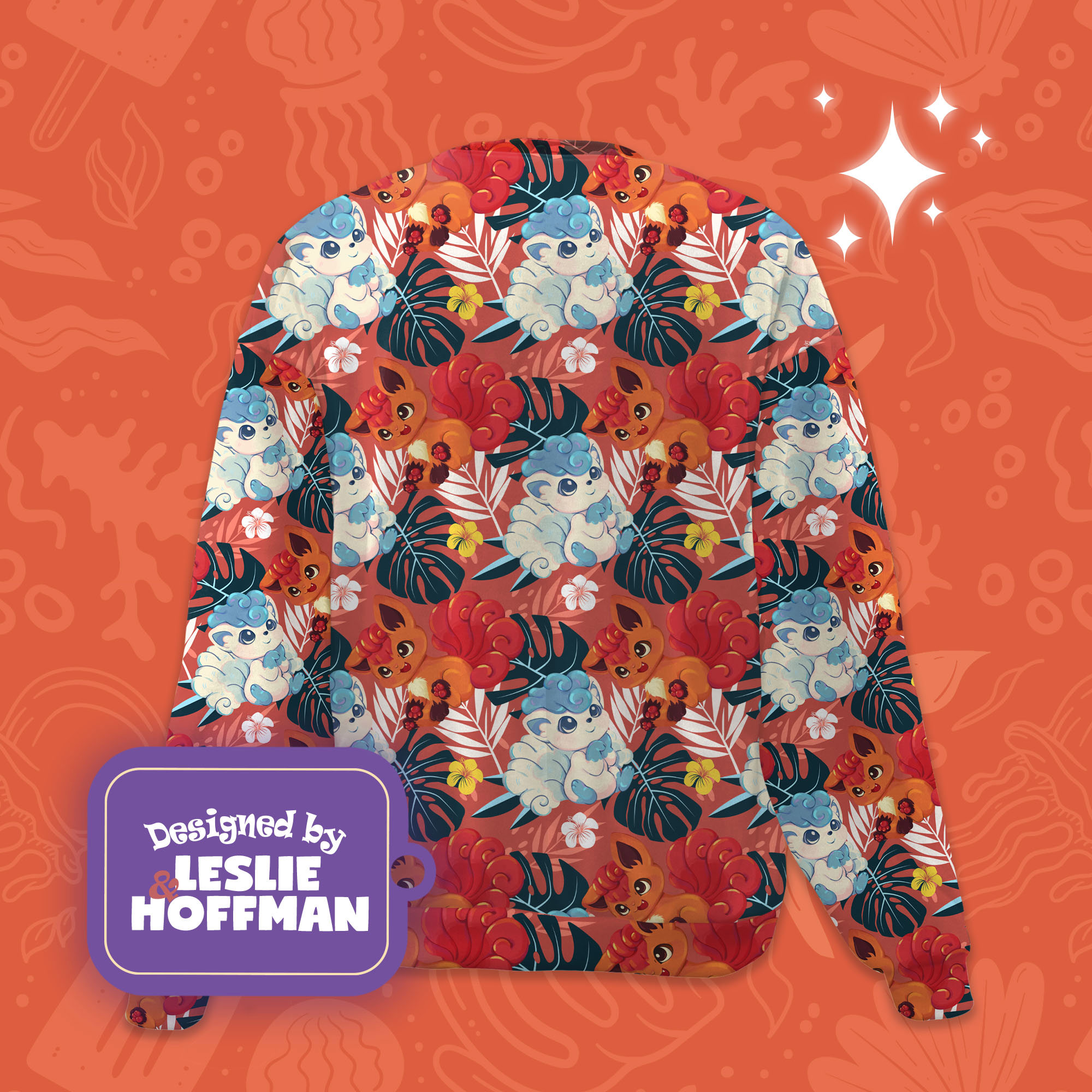 Vulpix couple pokemon sweatshirt