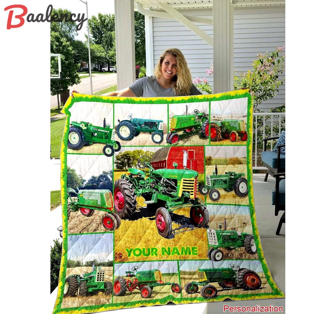 personalized love oliver tractor name birthday ative mothers from son daughter included  Bedding Sets duvet bedspread sheets home decor Bedroom ideas covers bedclothes blankets bed linen