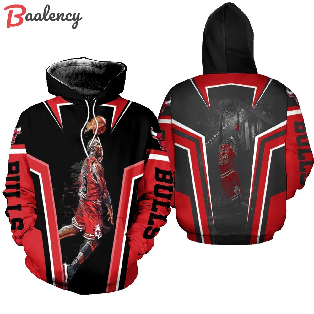 Michael jordan chicago bulls dunk hoodie ightweight hoodie Zipper Hoodie 3D