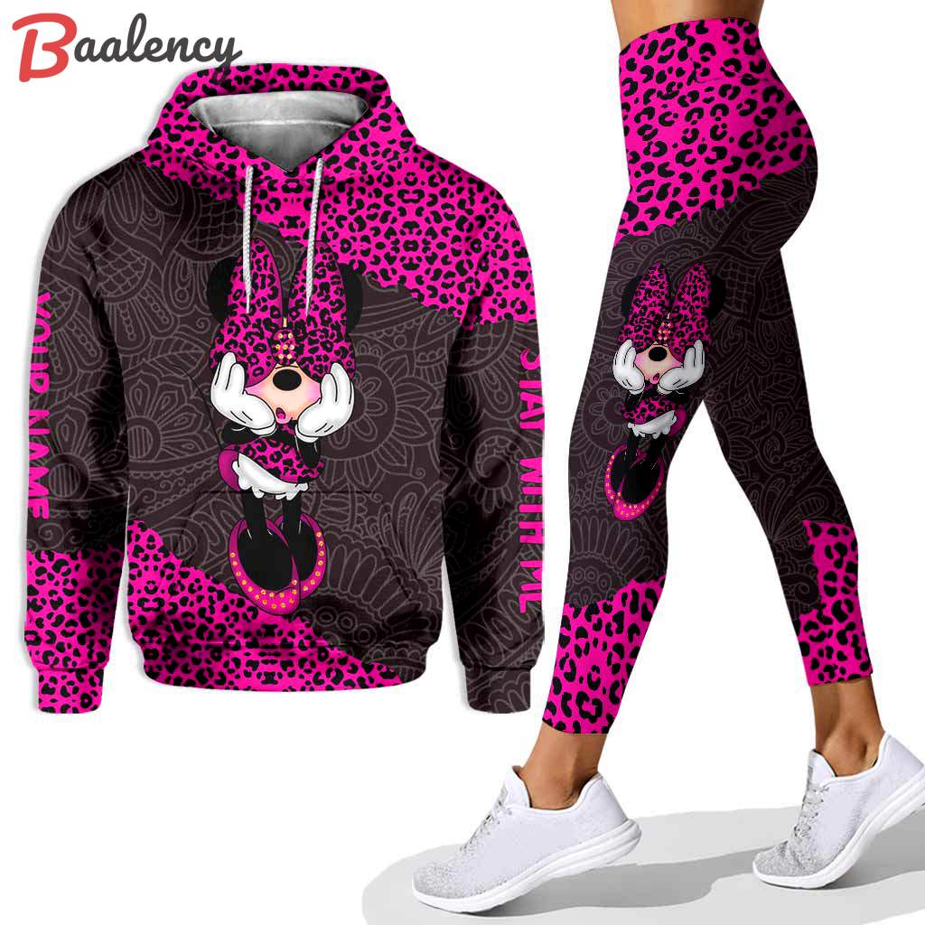 Personalized minnie mouse hoodie leggings for men women kids 50th anniversary disney world gifts shirt clothing ht 171 Hoodie Leggings Set