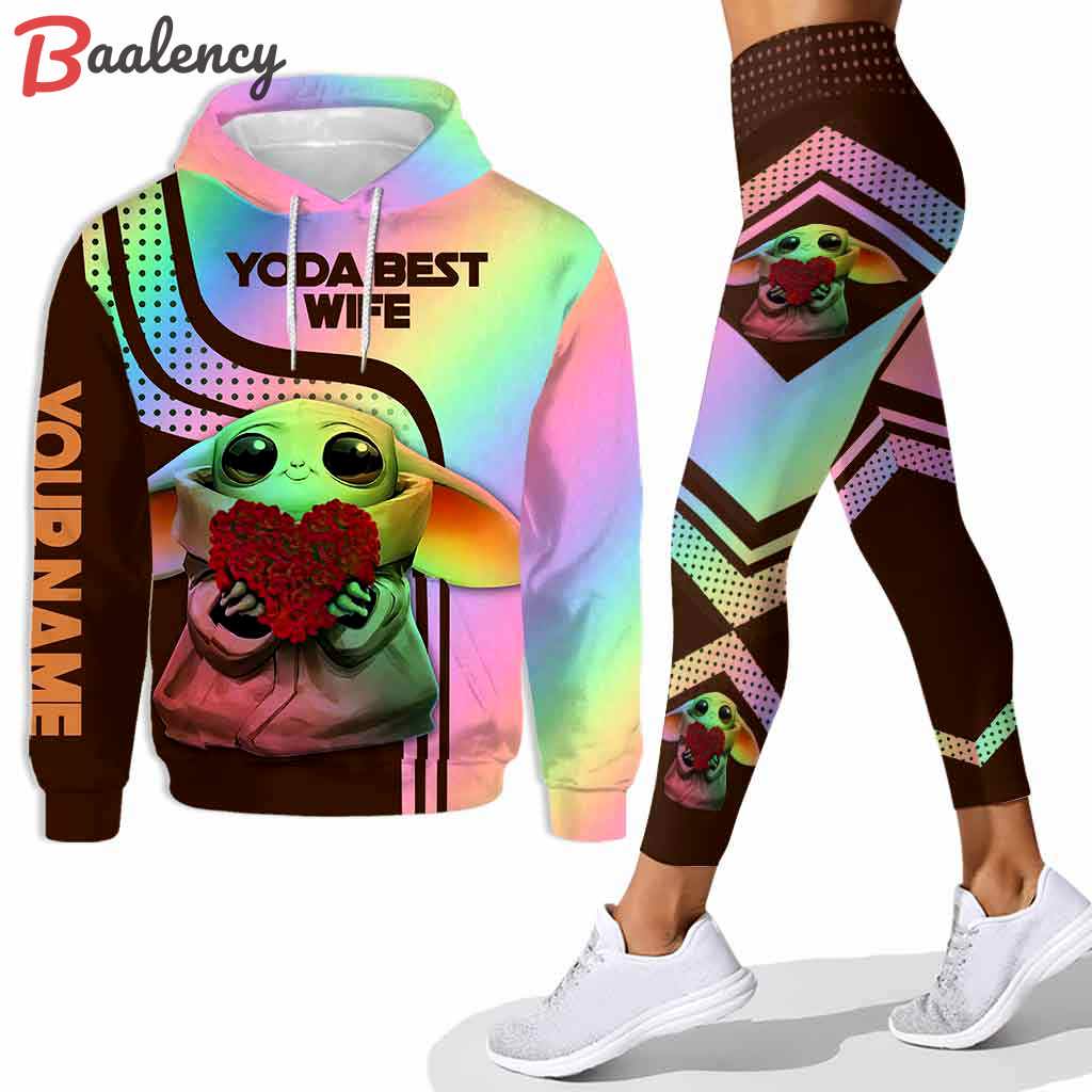 Personalized baby yoda hoodie leggings adults men women kids star wars clothes gifts for fans ht 10 106 Hoodie Leggings Set