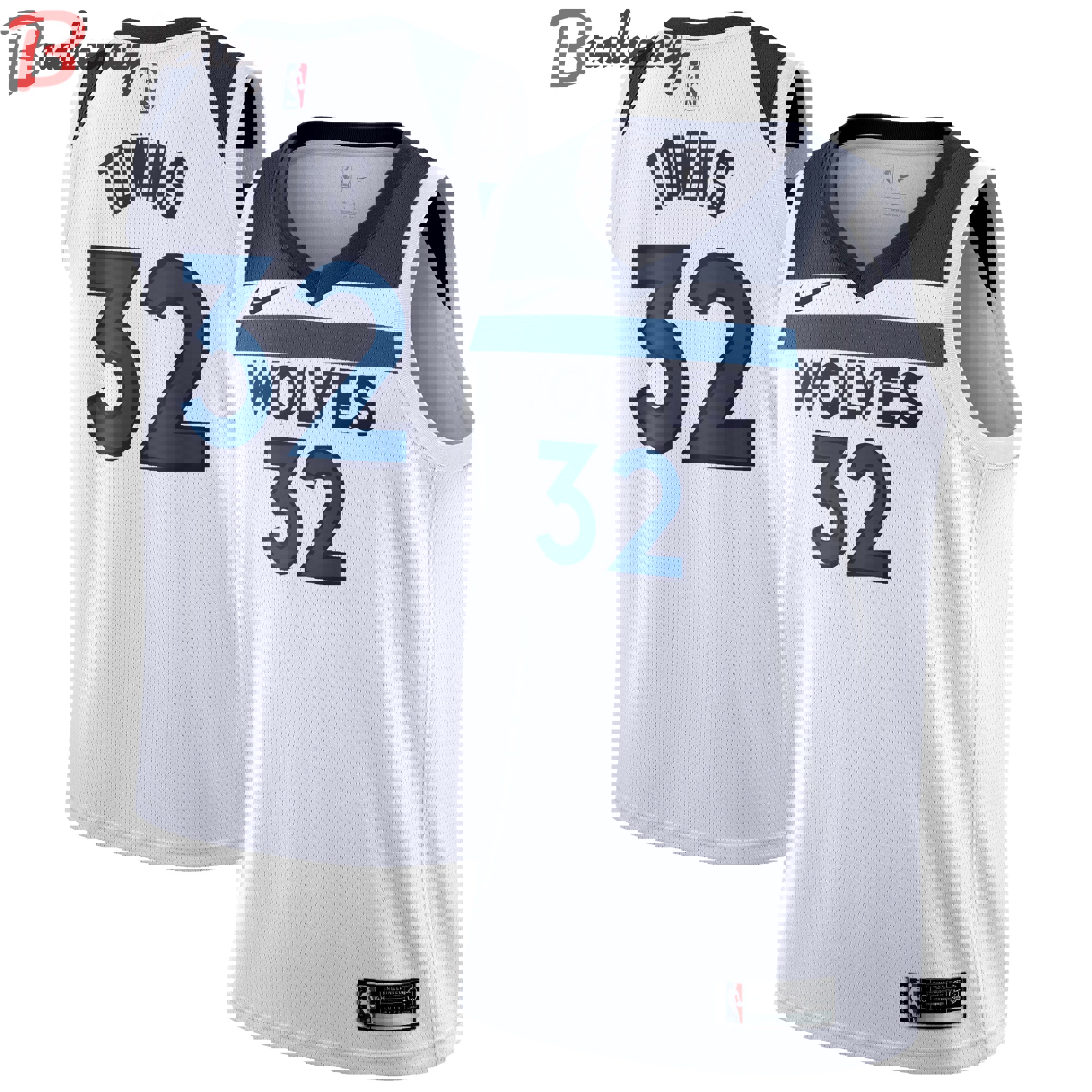 Karl-anthony towns minnesota timberwolves nike swingman jersey white association edition Baseball NBA Jersey Gift For Fans Basketball Replica NBA Sports