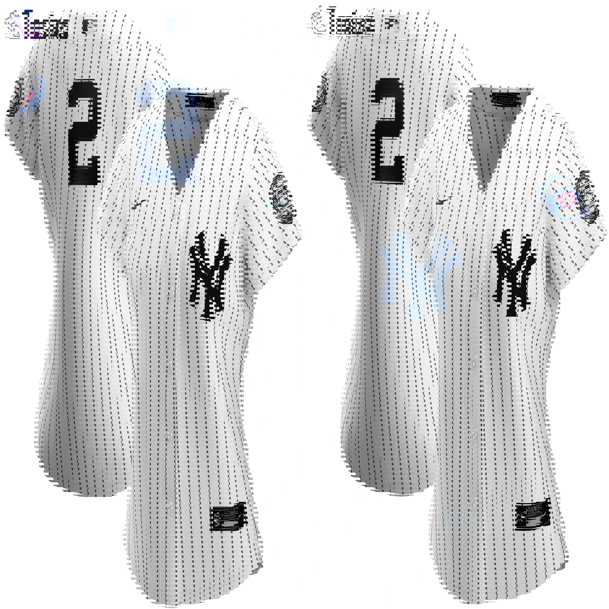 Derek jeter new york yankees nike women's 2020 hall of fame induction jersey color white/navy  Baseball MLB Jersey MLB Baseball For Fans Sports Replica