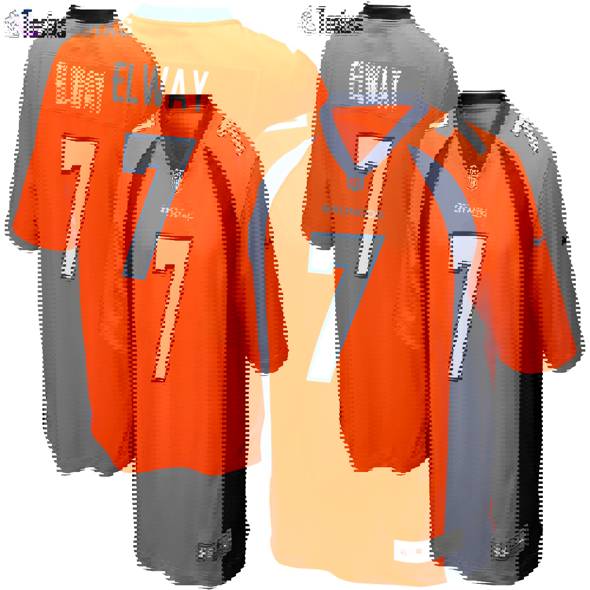 John elway denver broncos nike game retired player jersey color orange  Baseball NFL Jersey For Fans Replica Sports NFLFootball