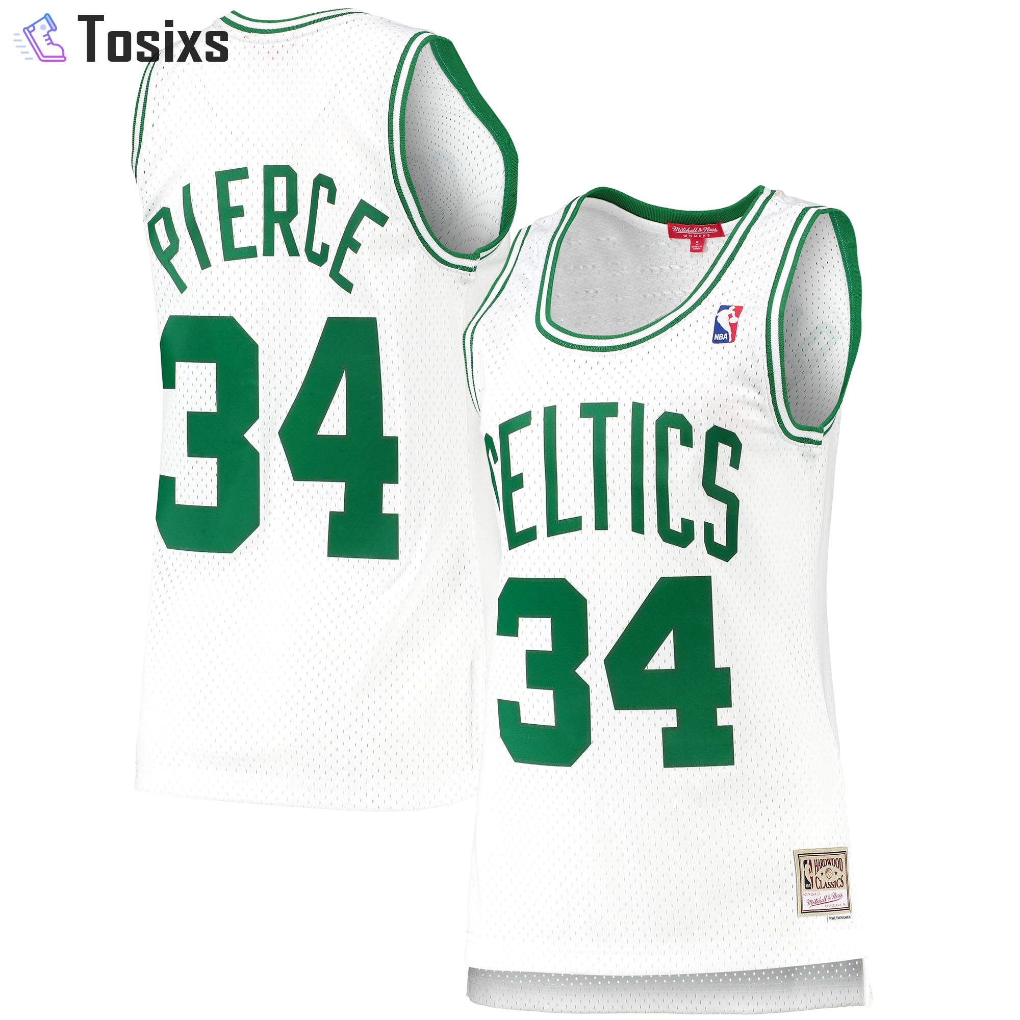 Paul pierce boston celtics mitchell & ness women's 2007-08 hardwood classics swingman jersey white Baseball NBA Jersey Sports Basketball NBA Gift For Fans Replica