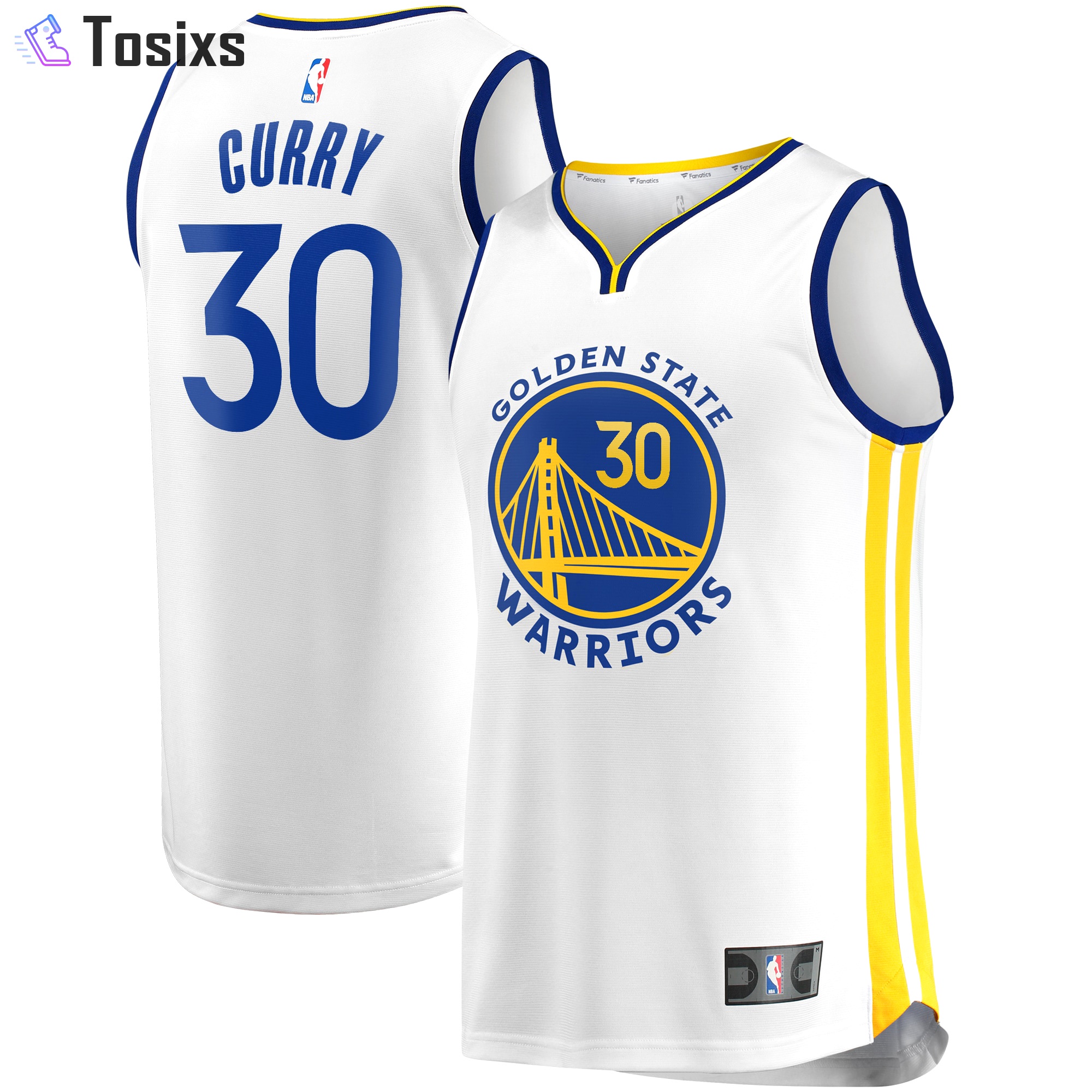 Stephen curry golden state warriors fanatics branded fast break player jersey white association edition Baseball NBA Jersey Gift For Fans Sports Replica Basketball NBA