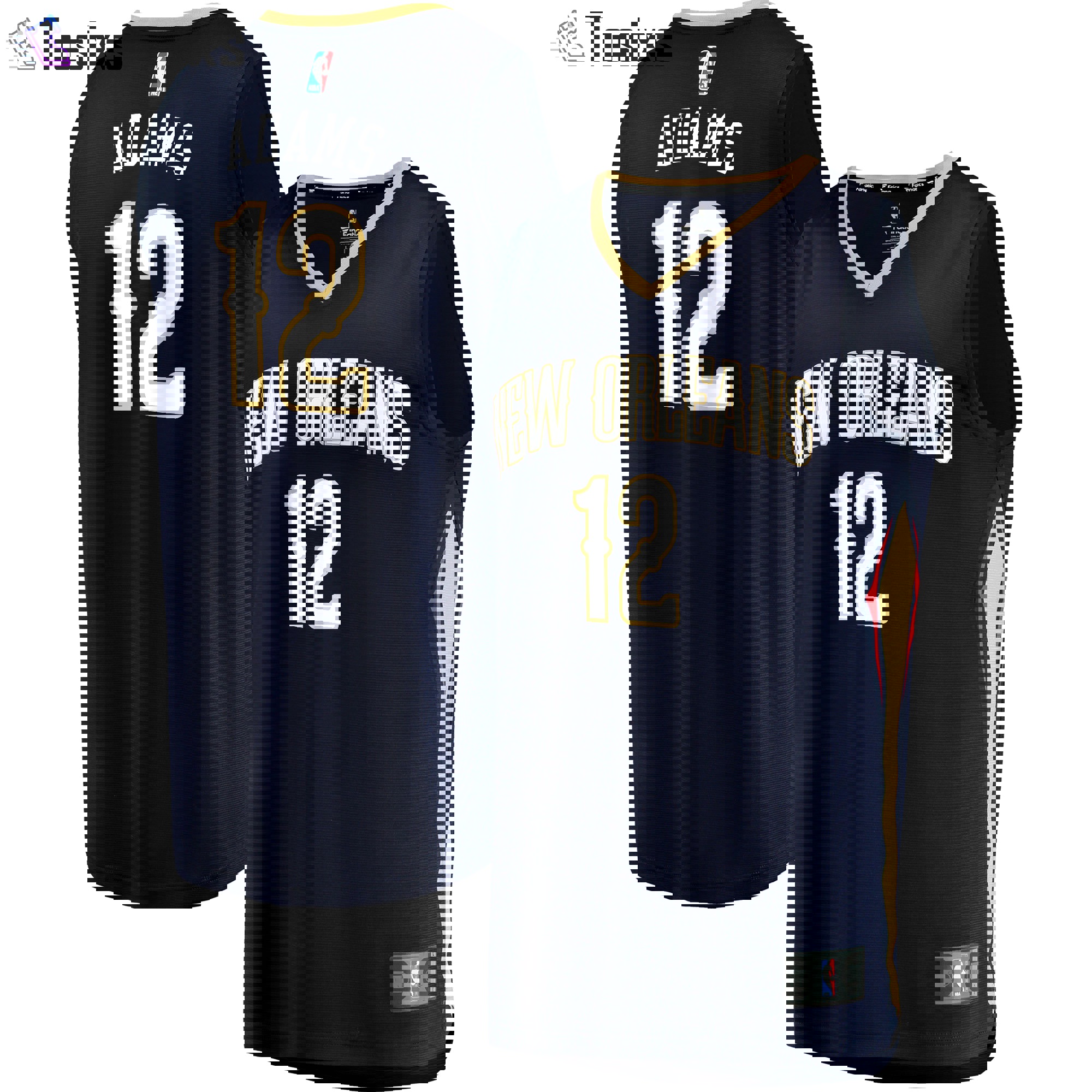 Steven adams new orleans pelicans fanatics branded 2023/21 fast break jersey icon edition navy Baseball NBA Jersey Replica Basketball NBA Sports Gift For Fans