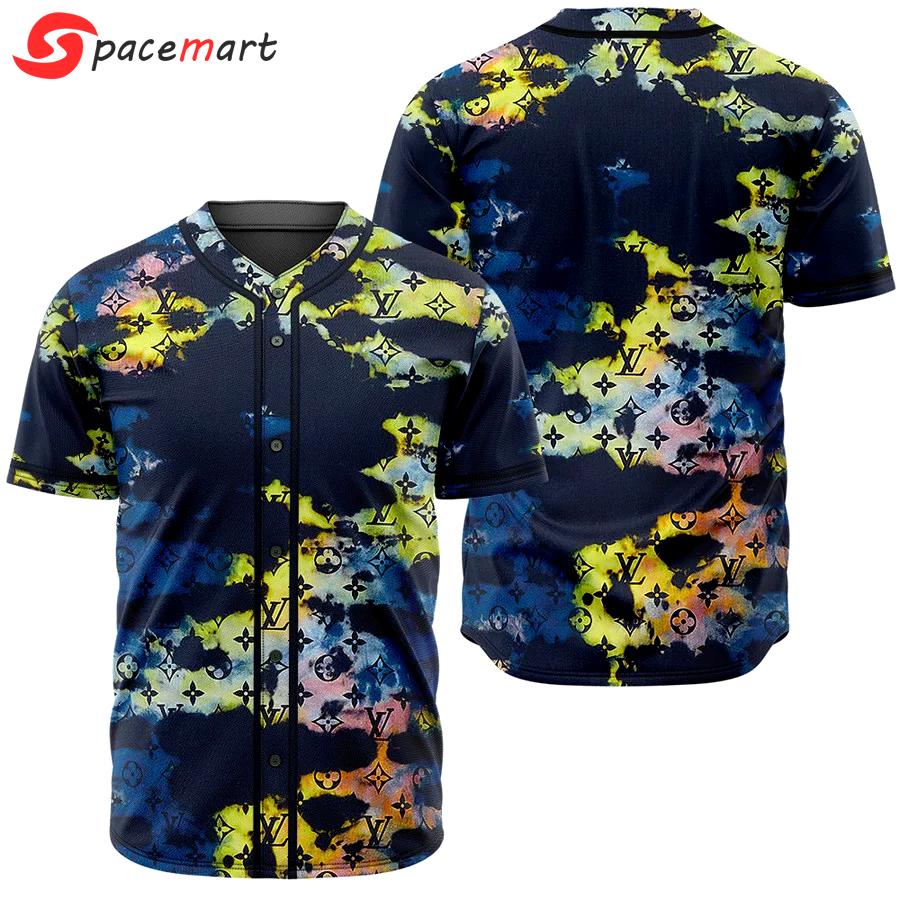 Louis vuitton multicolor baseball jersey shirt lv luxury clothing clothes sport for men women hot 2023 Baseball Jersey Shirt