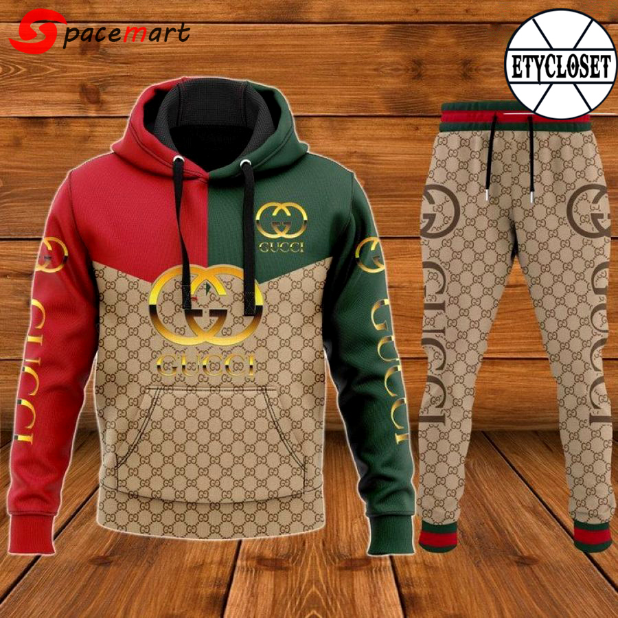 Gucci hoodie sweatpants pants luxury brand clothing clothes outfit for men-31 Hoodie Long Pants 3D Set