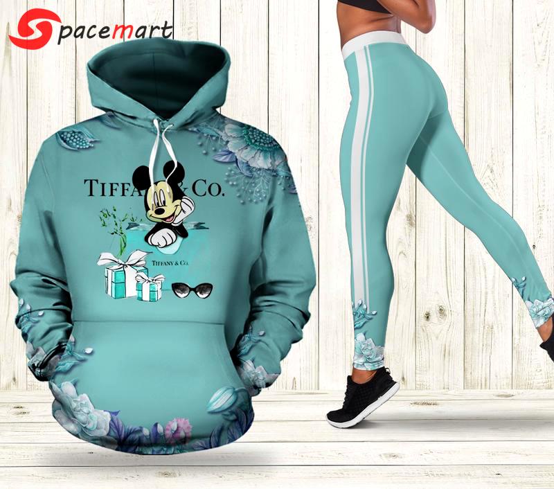 Tiffany & co. mickey mouse hoodie leggings luxury brand clothing clothes outfit for women disney gifts 112 hcst 89 Hoodie Leggings Set