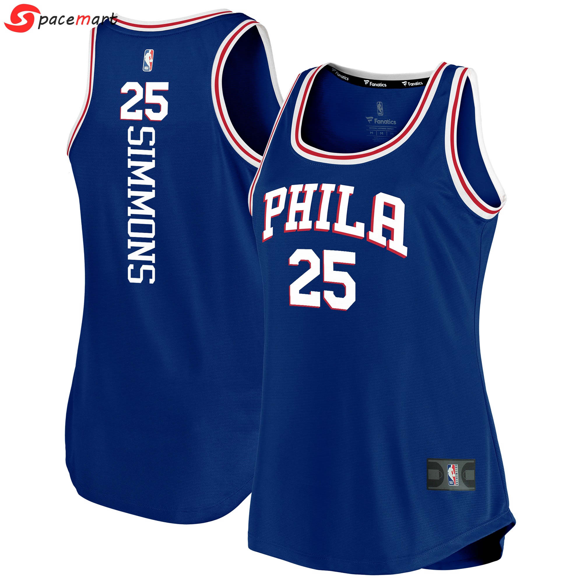 Ben simmons philadelphia 76ers fanatics branded women's 2023/20 fast break team tank jersey icon edition royal Baseball NBA Jersey Basketball Sports Replica Gift For Fans NBA