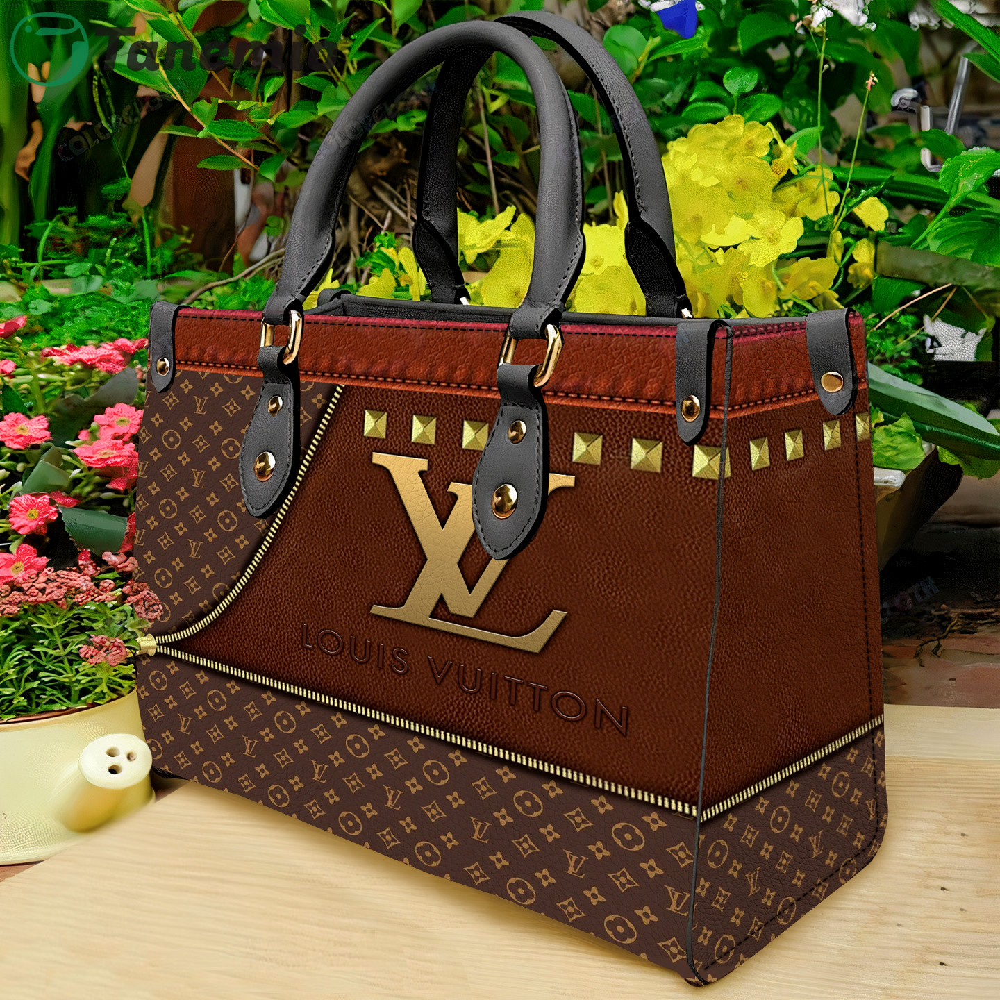 Louis vuitton lv handbag leather tote bag luxury hand purse for women