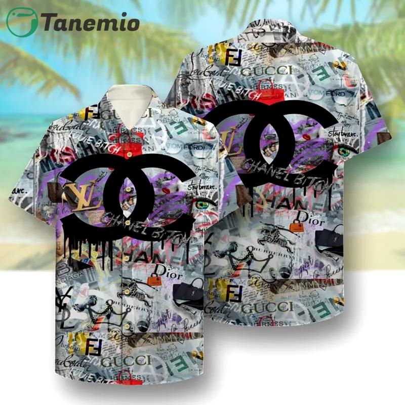 Chanel island hawaii shirt luxury clothing clothes outfit for men 48 Hawaii Shirt