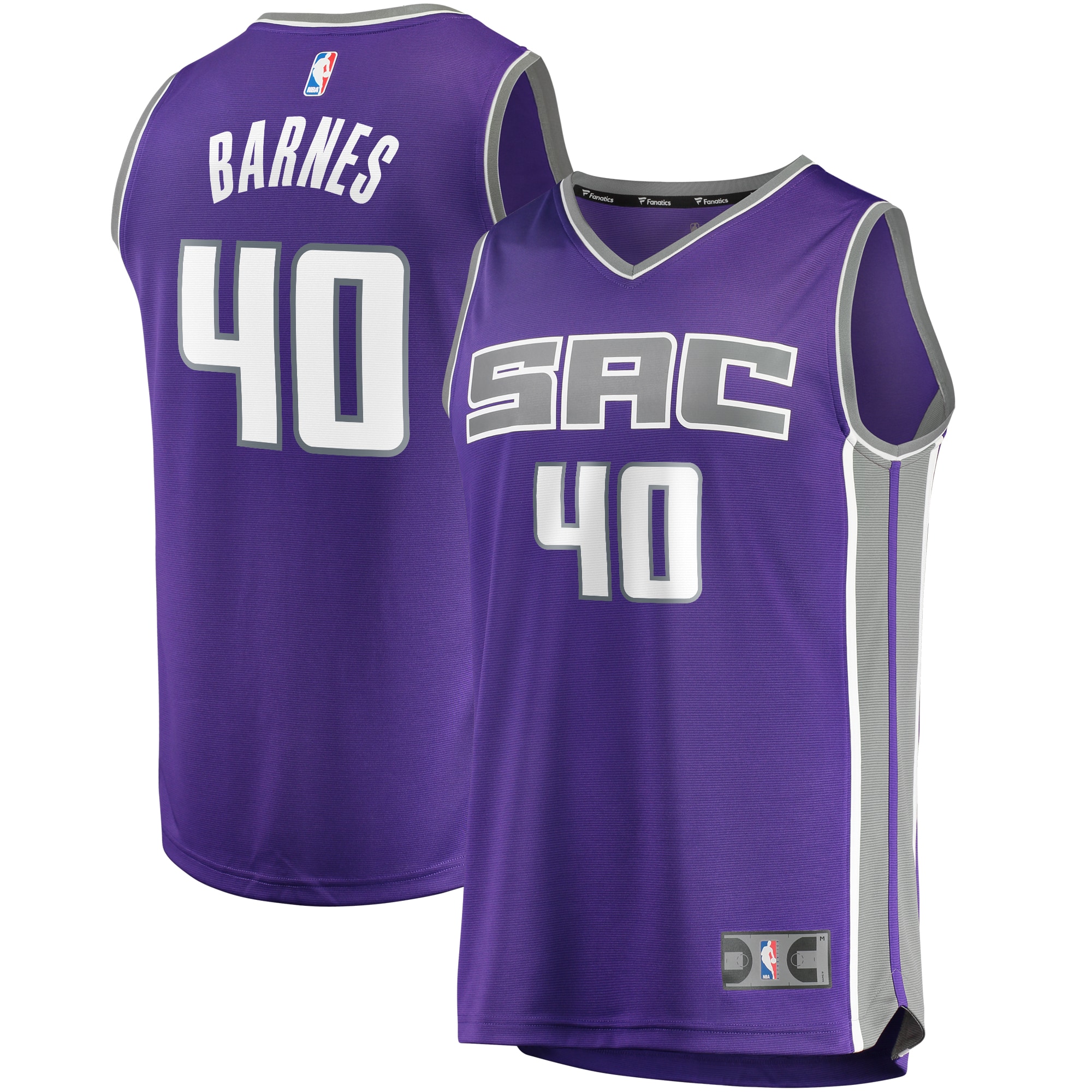 Harrison barnes sacramento kings fanatics branded fast break player jersey purple icon edition Baseball NBA Jersey Basketball Replica NBA Gift For Fans Sports