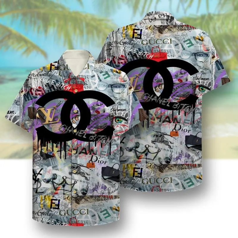 Chanel island hawaii shirt luxury clothing clothes outfit for men 48 Hawaii Shirt