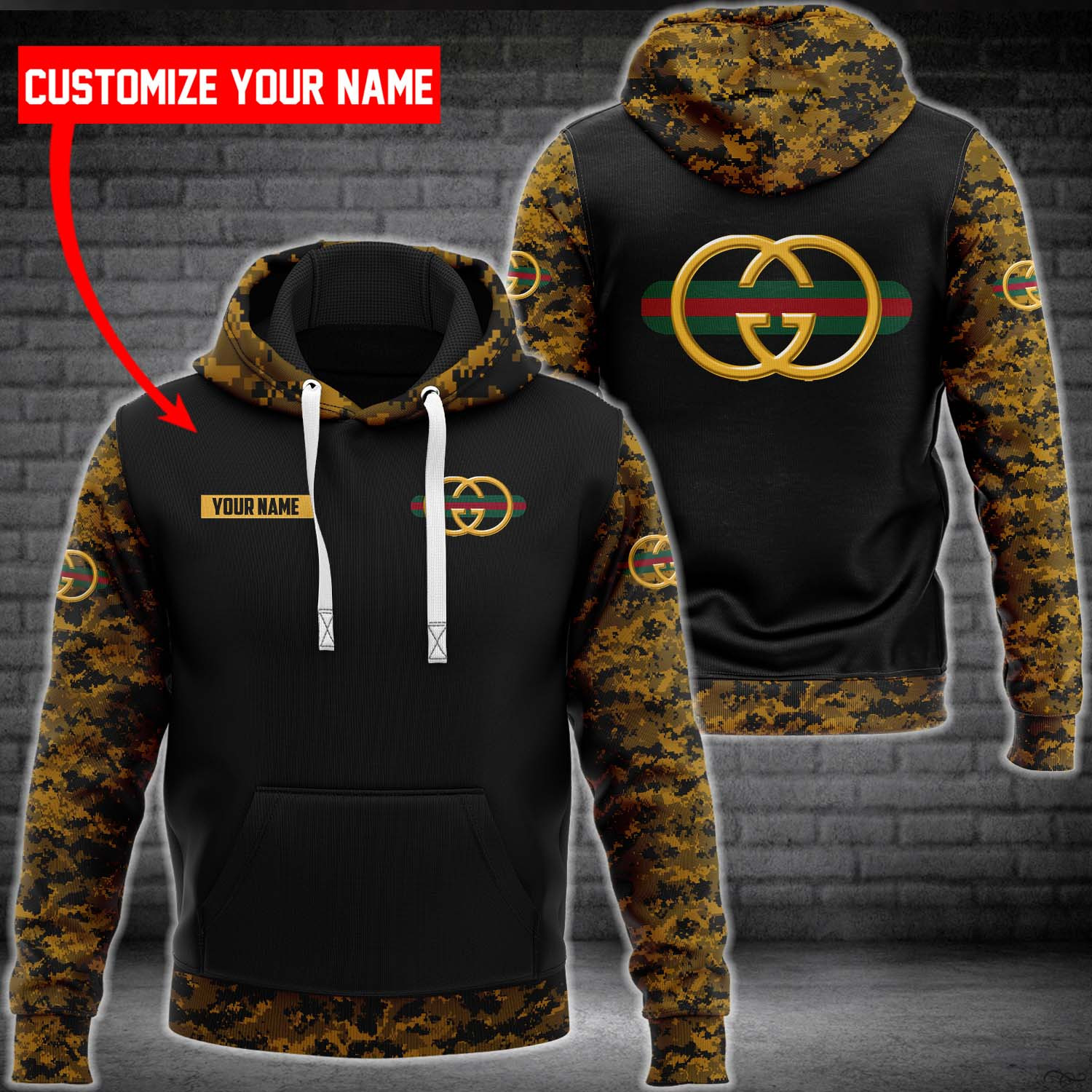 Personalized gucci hoodie sweatpants pants luxury brand clothing clothes outfit for men-88 Hoodie Long Pants 3D Set