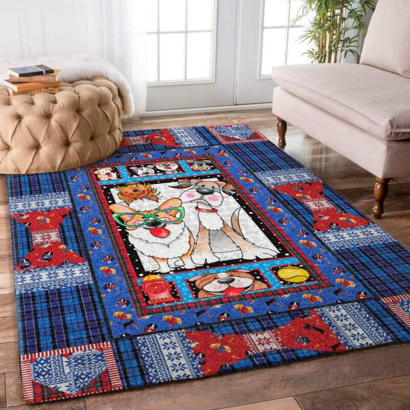 Dog type 500 Rug - Collection Living room Home Decor Gift For Lover Area Carpet