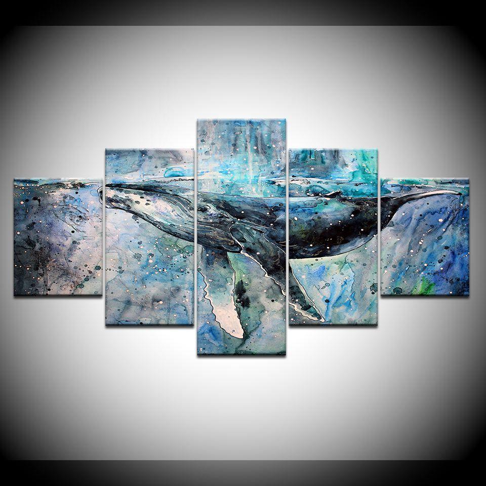 Animals blue  animal   Canvas Art - Collection Wall Decor Living Room Beautiful Room Creative