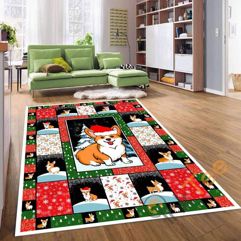 Dog 3d christmas cute to decor animal type 427 Rug - Collection Gift For Lover Area Carpet Home Decor Living room