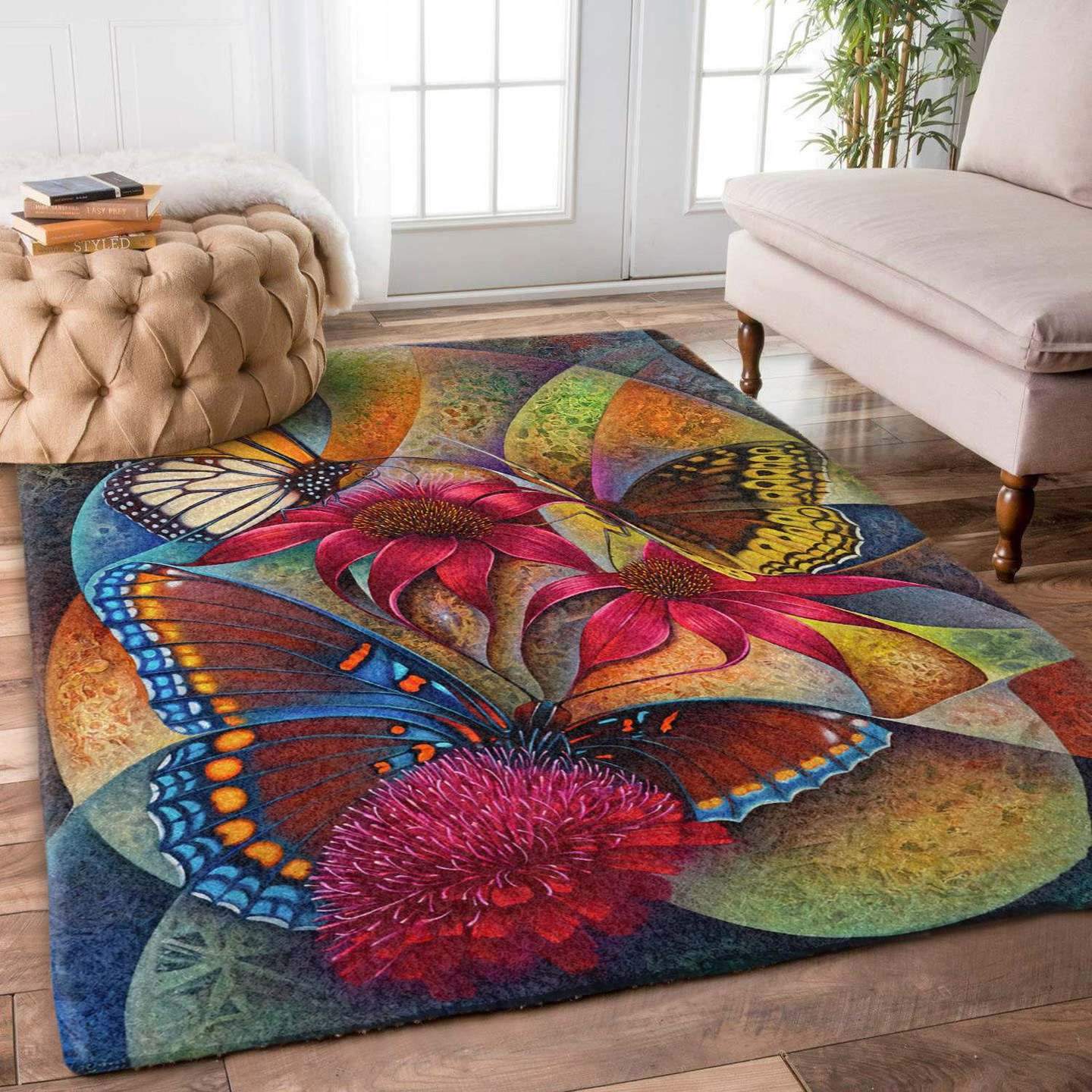 Butterfly type 335 Rug - Collection Gift For Lover Living room Home Decor Area Carpet