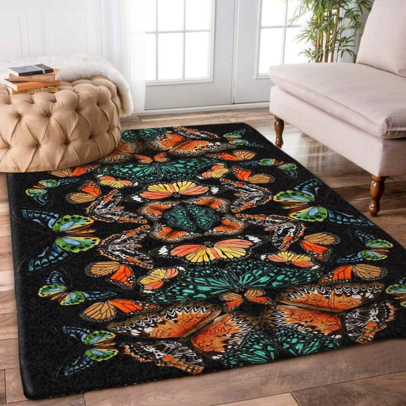 Butterfly type 263 Rug - Collection Home Decor Area Carpet Gift For Lover Living room