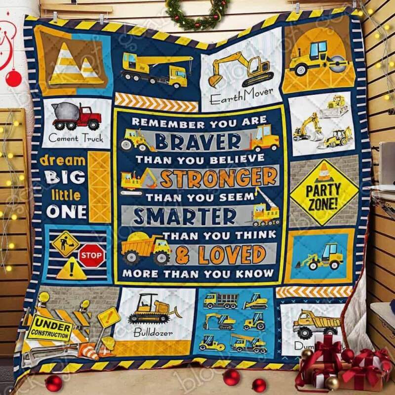 Heavy equipment boy i love you 3d customized  Quilt - Collection coverlet Creative bedroom blanket spread comforter bedspread Home Decor duvet