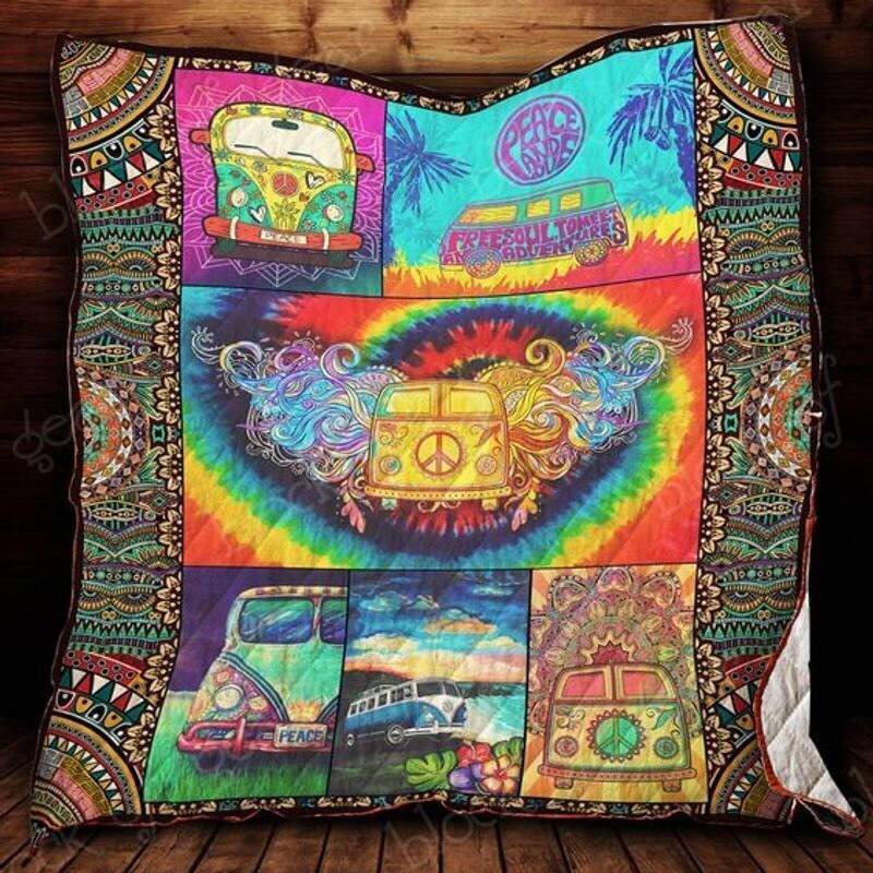 Hippie lost in love awesome 3d customized  Quilt - Collection bedspread comforter duvet spread blanket Home Decor coverlet Creative bedroom